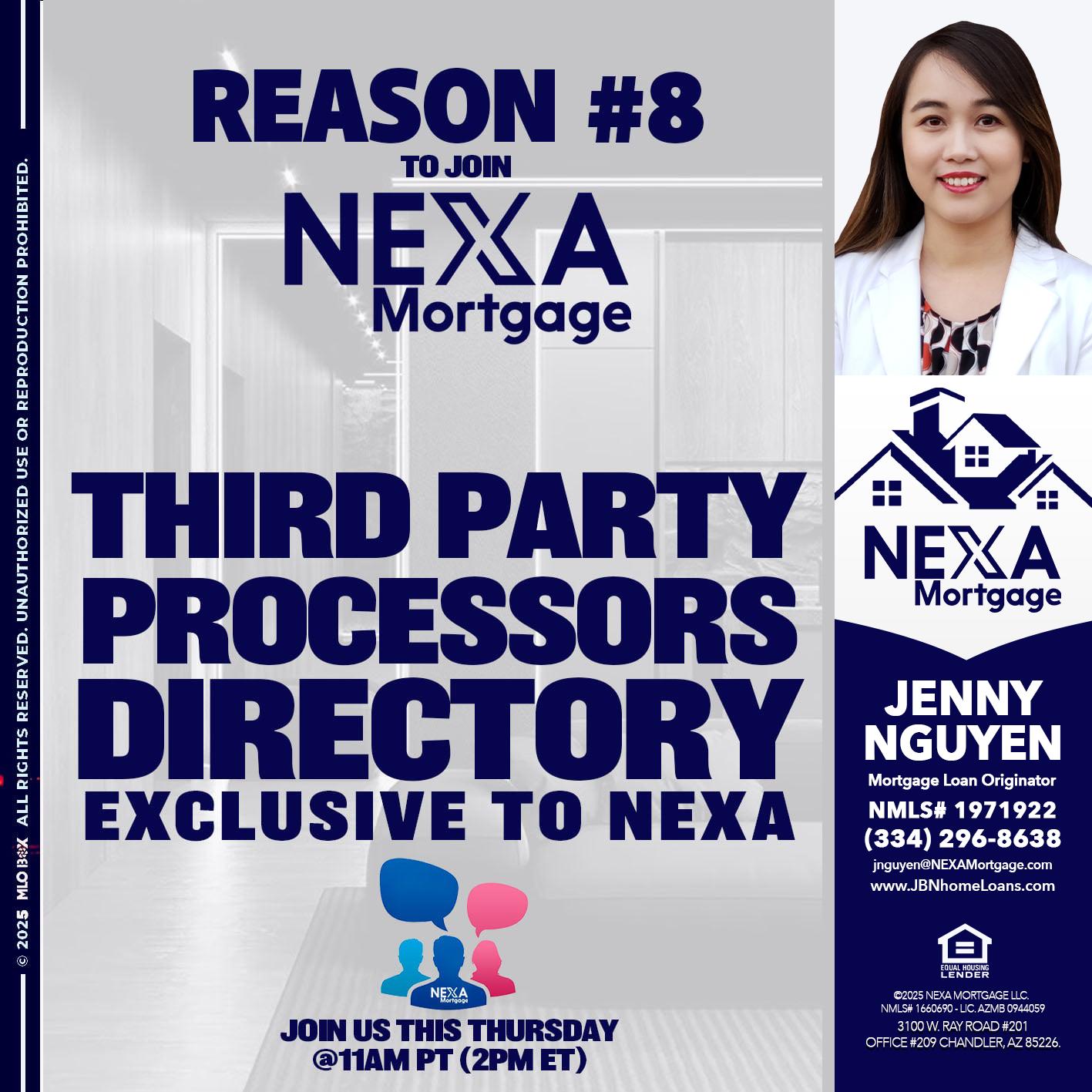 REASON 8 - Jenny Nguyen -Mortgage Loan Originator