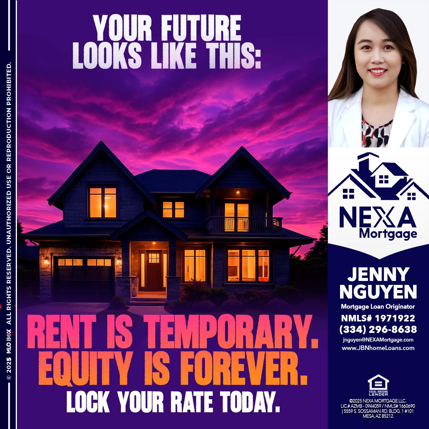 YOUR FUTURE - Jenny Nguyen -Mortgage Loan Originator