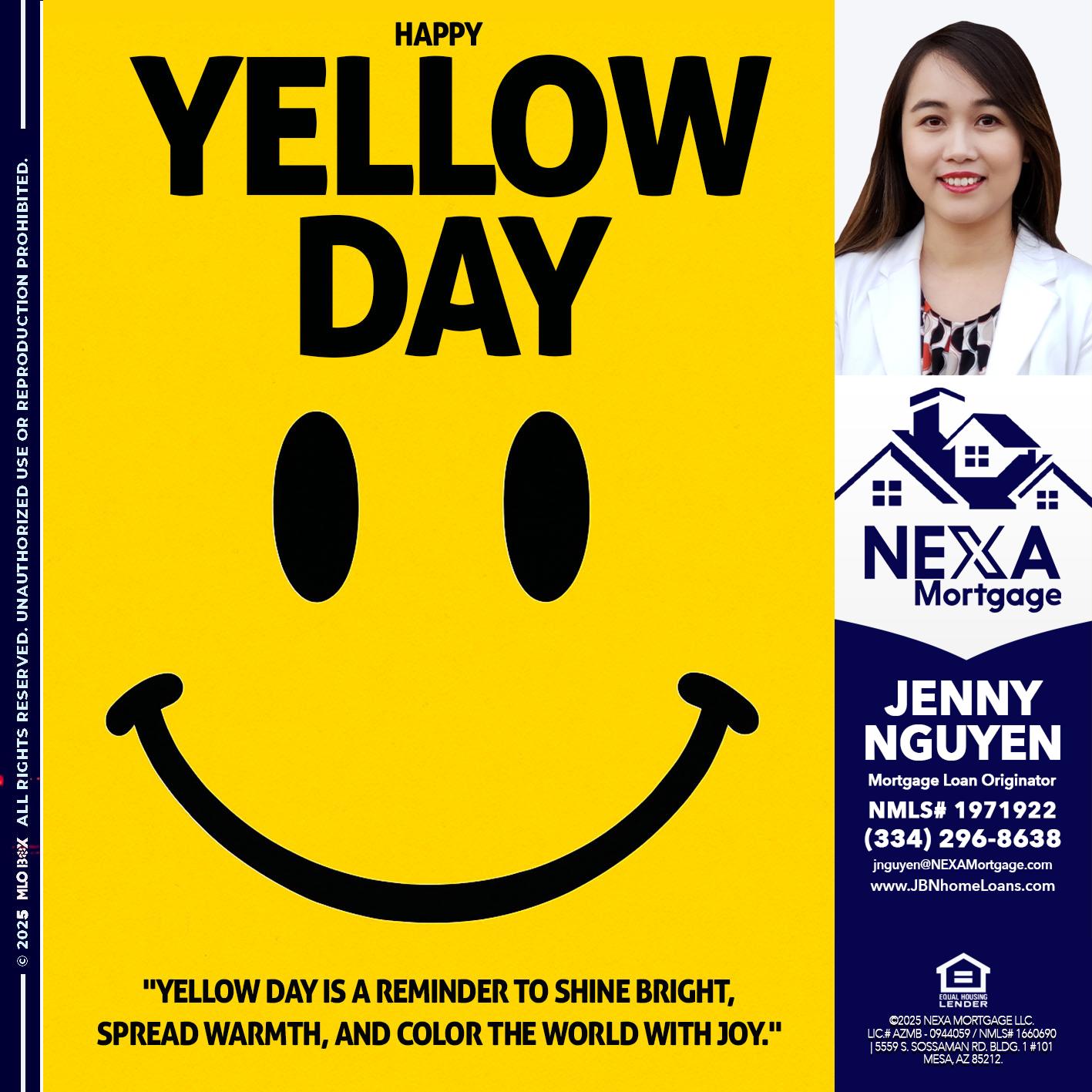 YELLOW DAY - Jenny Nguyen -Mortgage Loan Originator