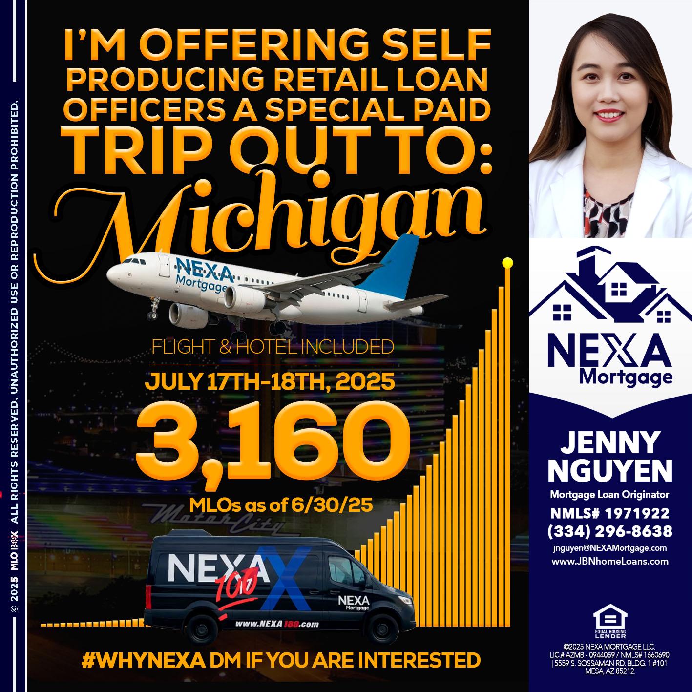 MICHIGAN TRIP - Jenny Nguyen -Mortgage Loan Originator