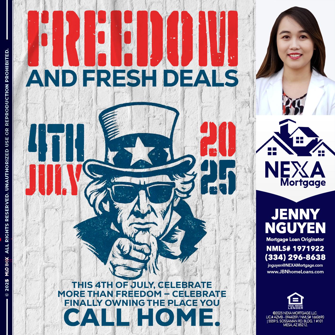FREEDOM - Jenny Nguyen -Mortgage Loan Originator