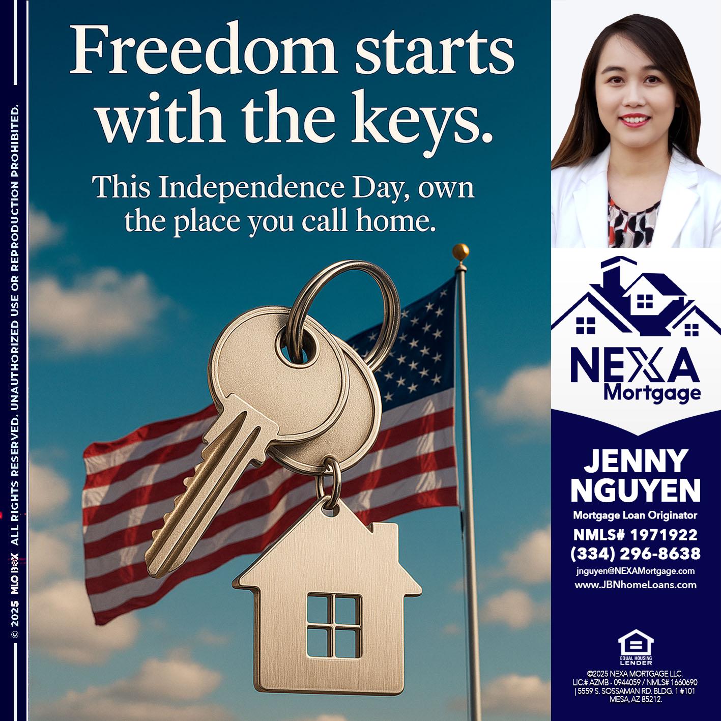 FREEDOM STARTS - Jenny Nguyen -Mortgage Loan Originator