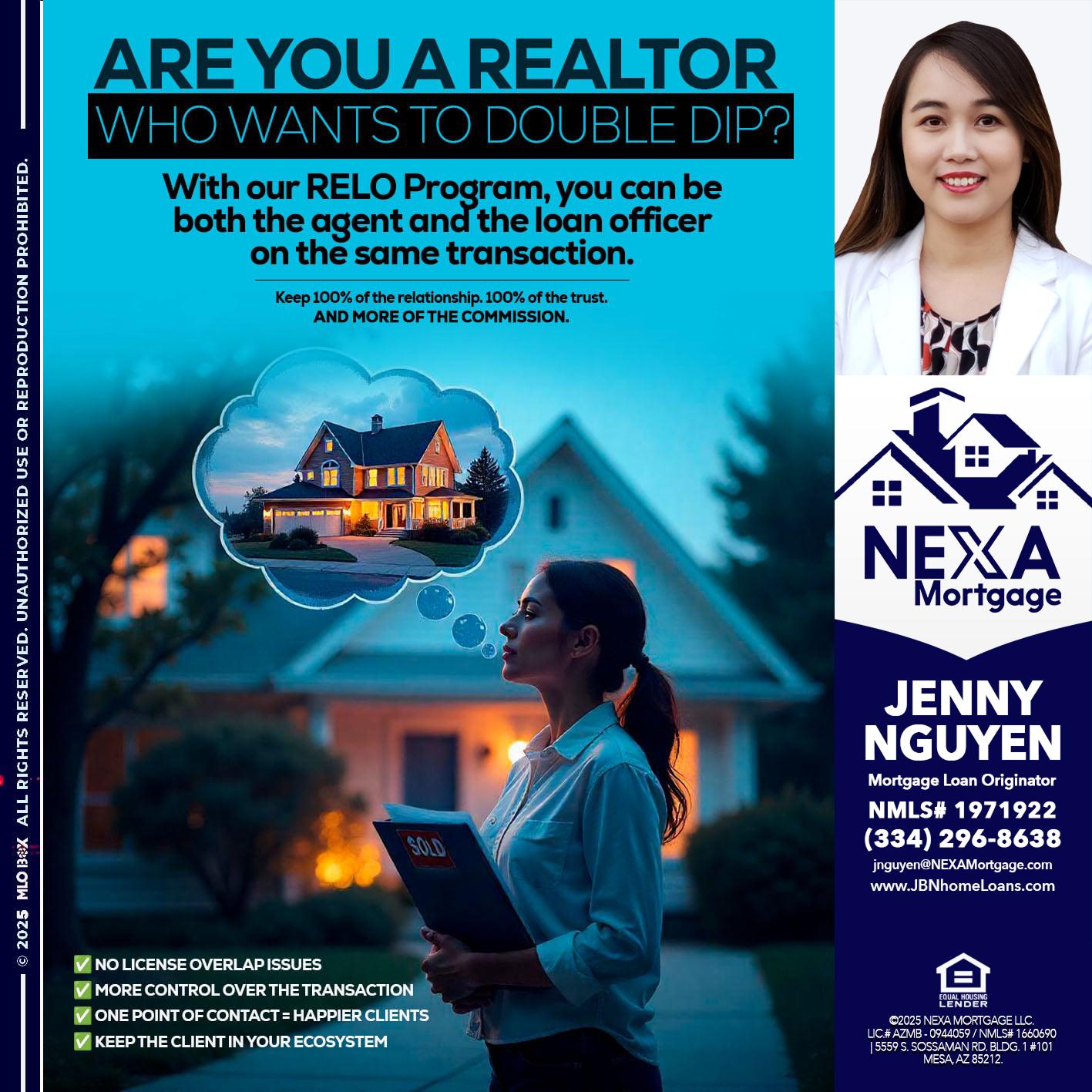 Are you a Realtor? - Jenny Nguyen -Mortgage Loan Originator