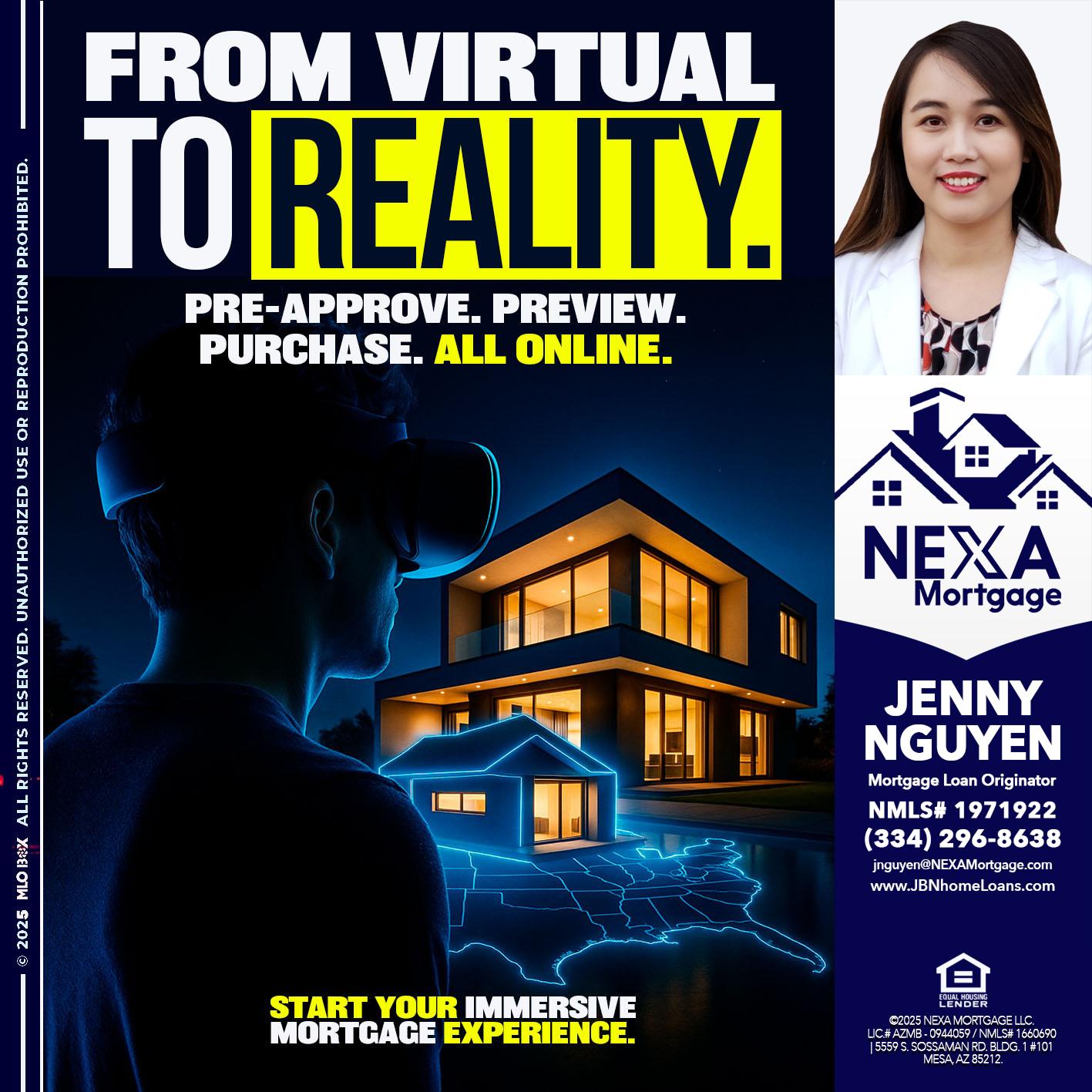FROM VIRTUAL - Jenny Nguyen -Mortgage Loan Originator