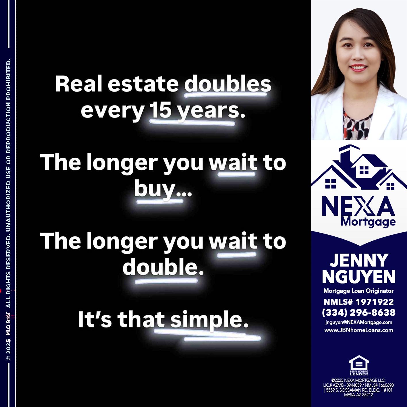 REAL ESTATE - Jenny Nguyen -Mortgage Loan Originator