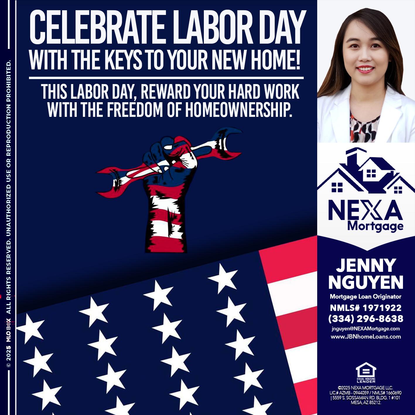 CELEBRATE LABOR DAY - Jenny Nguyen -Mortgage Loan Originator