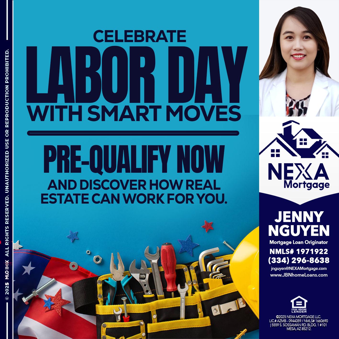 CELEBRATE LABOR DAY - Jenny Nguyen -Mortgage Loan Originator