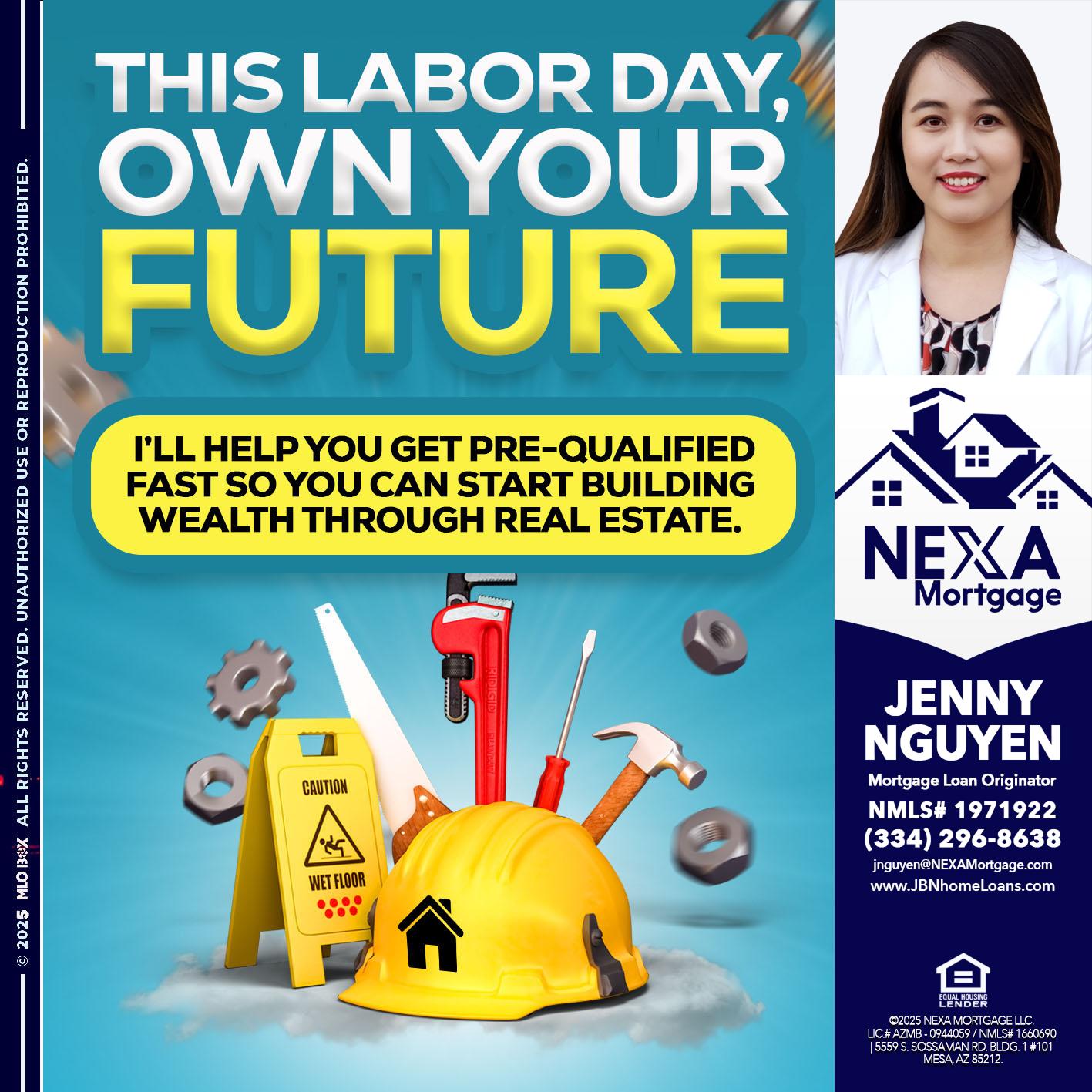 LABOR DAY - Jenny Nguyen -Mortgage Loan Originator