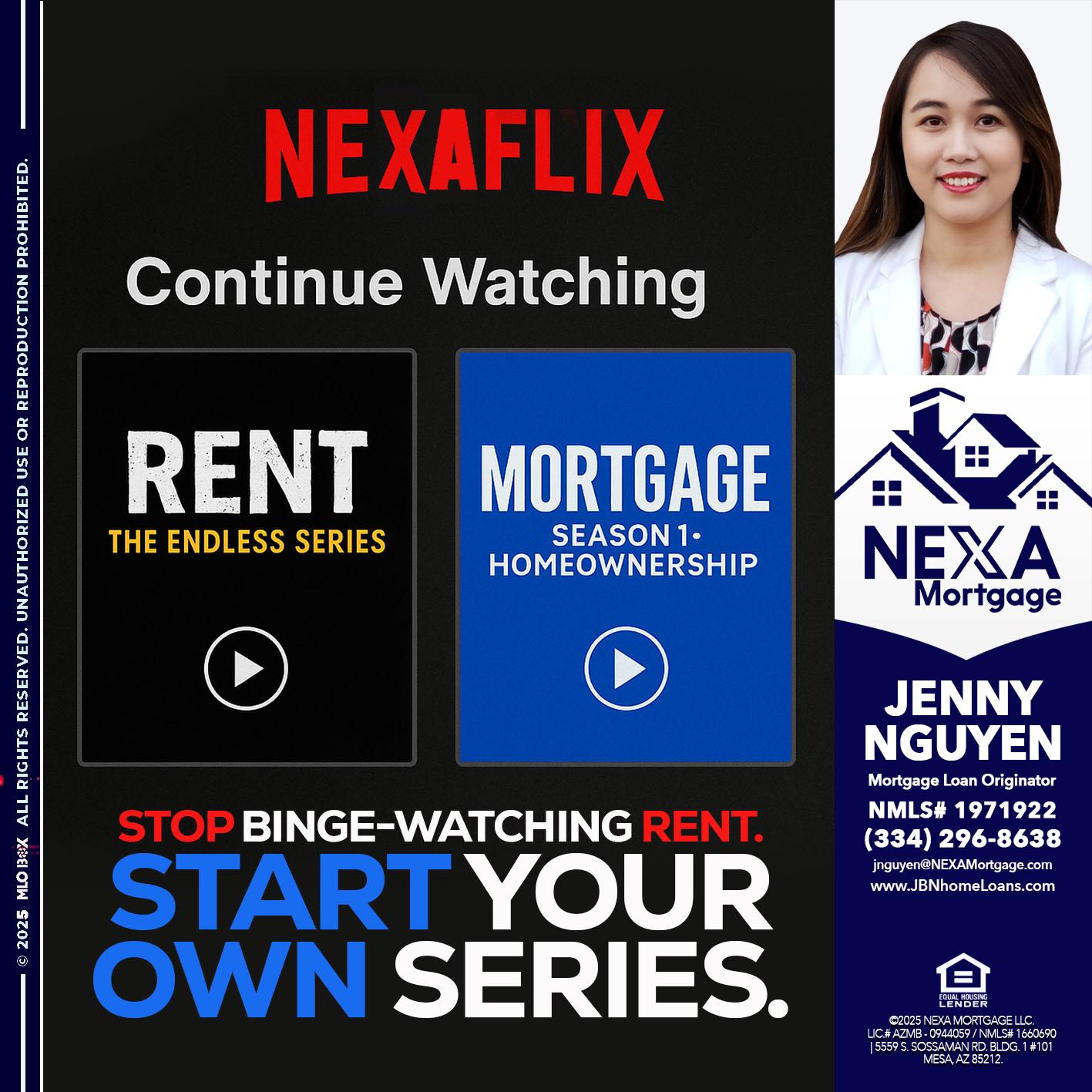 NEXAFLIX - Jenny Nguyen -Mortgage Loan Originator