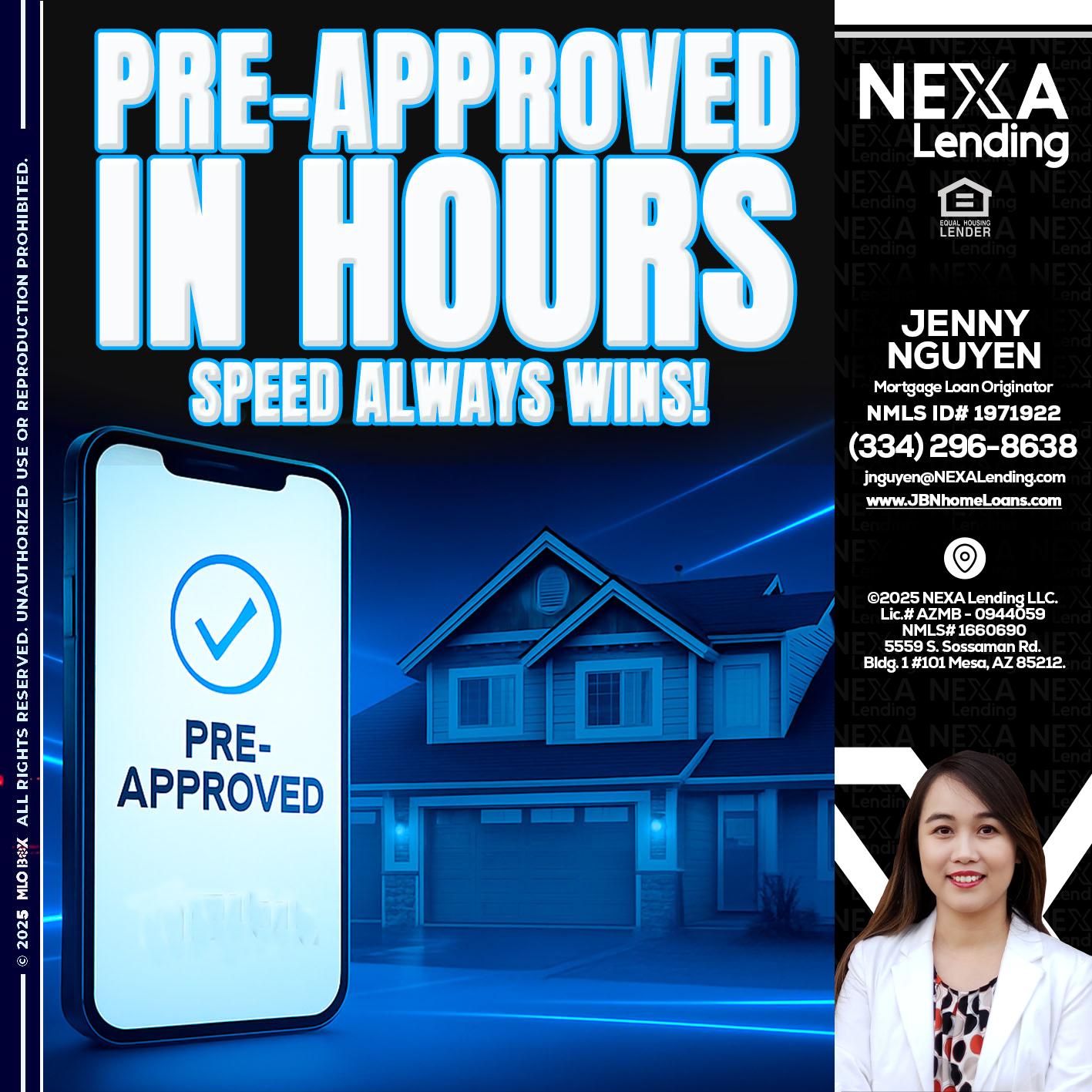 PRE - Jenny Nguyen -Mortgage Loan Originator