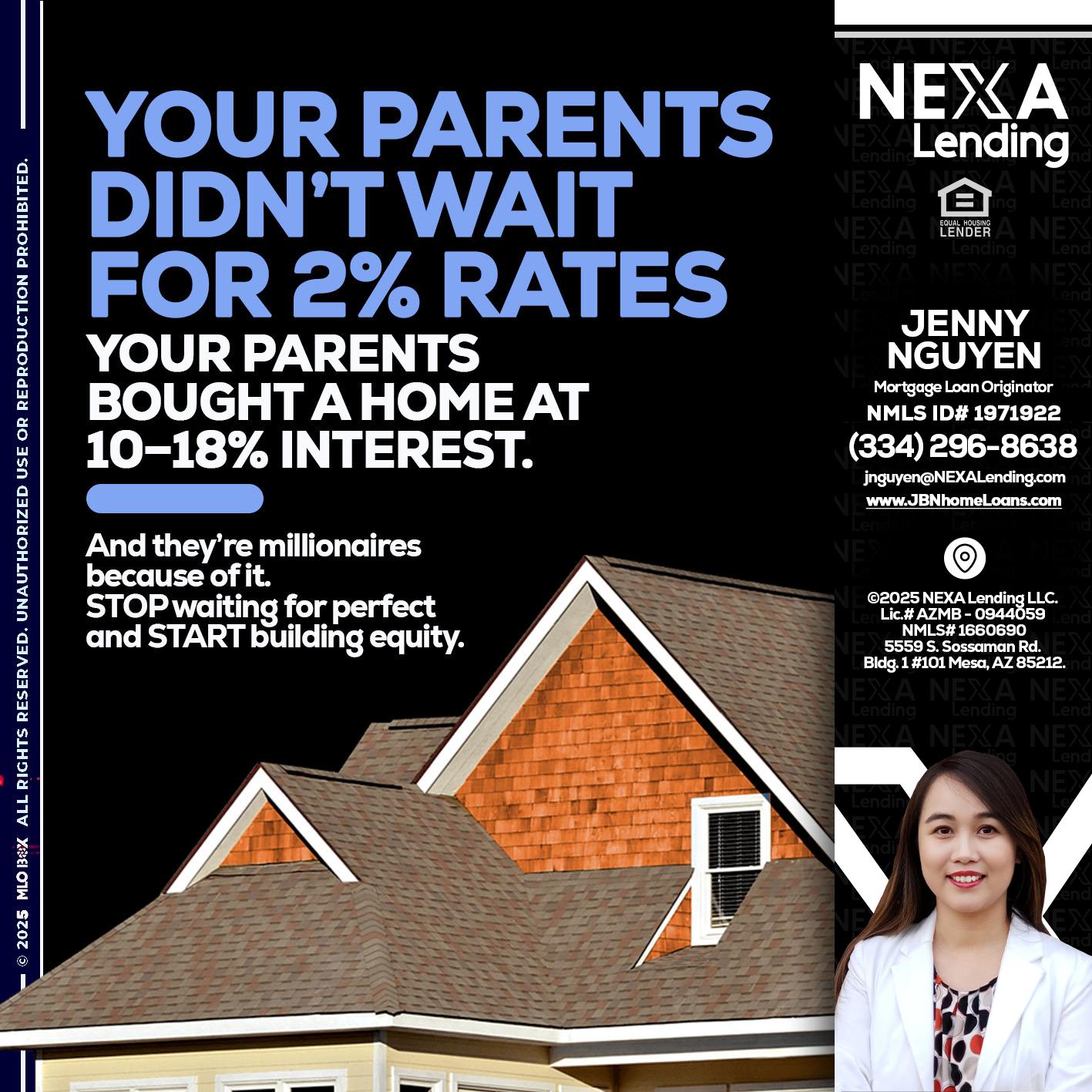 YOUR PARENTS - Jenny Nguyen -Mortgage Loan Originator