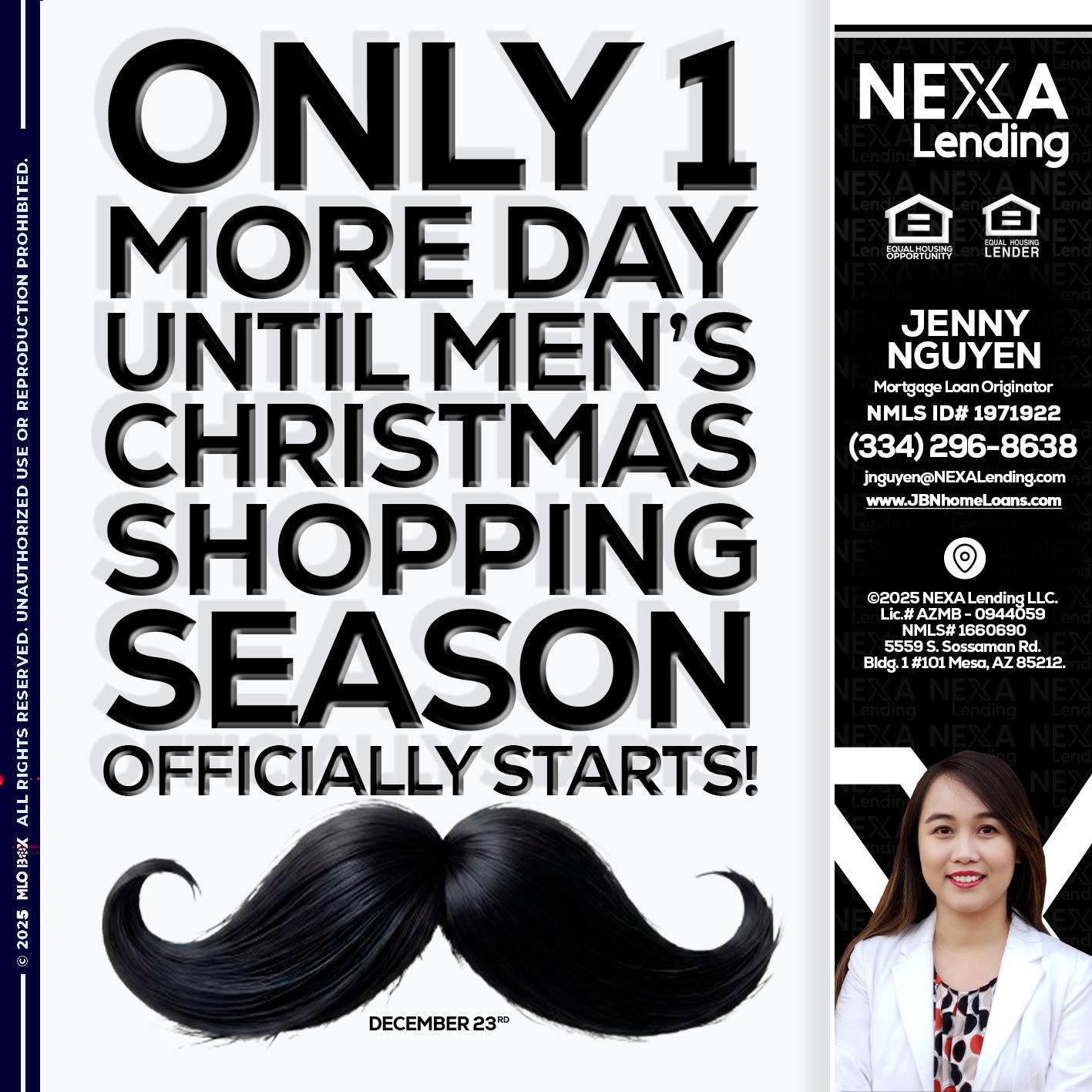 ONLY 1 DAY - Jenny Nguyen -Mortgage Loan Originator