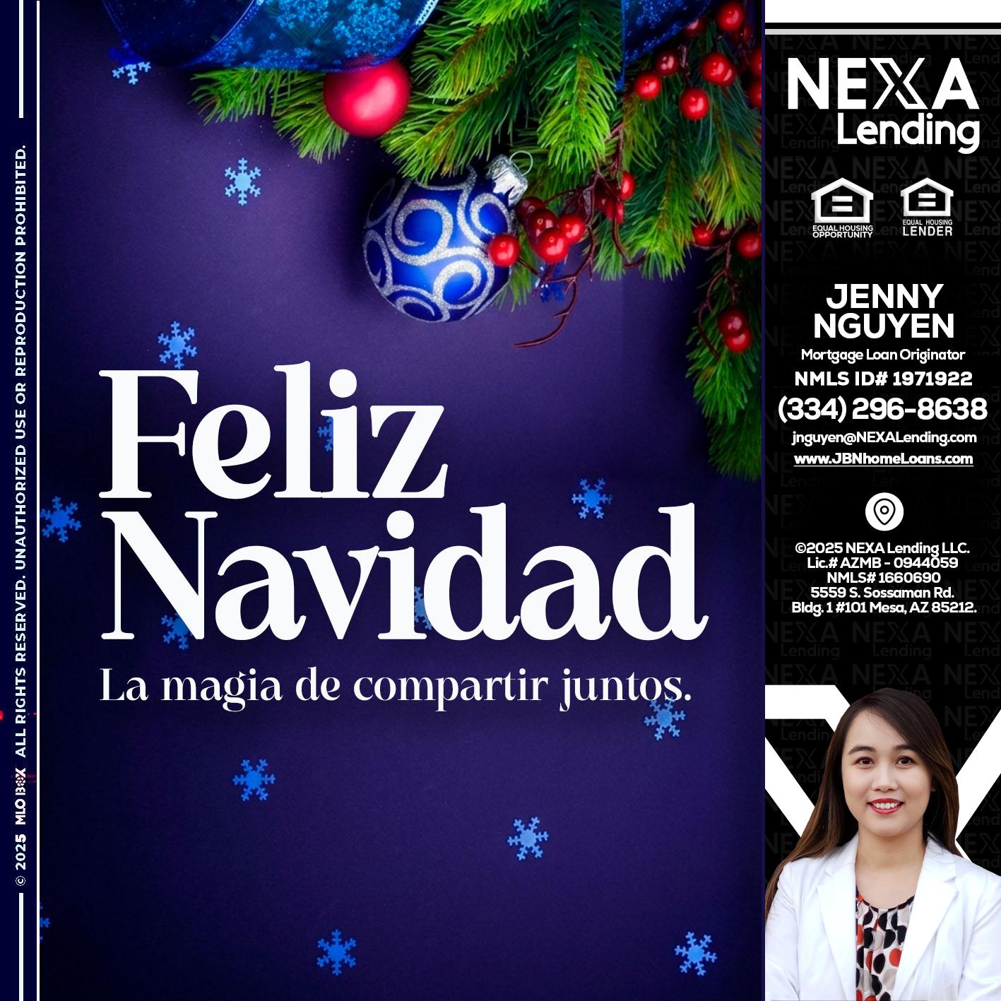 FELIZ NAVIDAD - Jenny Nguyen -Mortgage Loan Originator