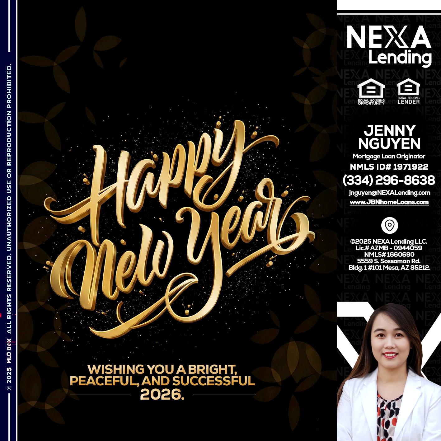 HAPPY NEW YEAR - Jenny Nguyen -Mortgage Loan Originator