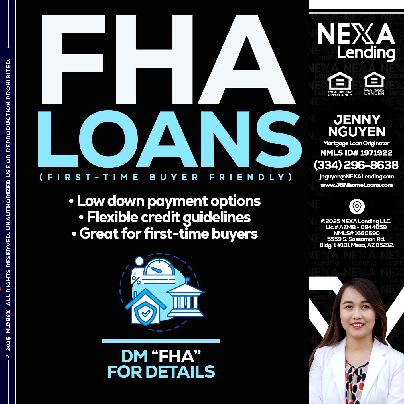 FHA LOANS - Jenny Nguyen -Mortgage Loan Originator