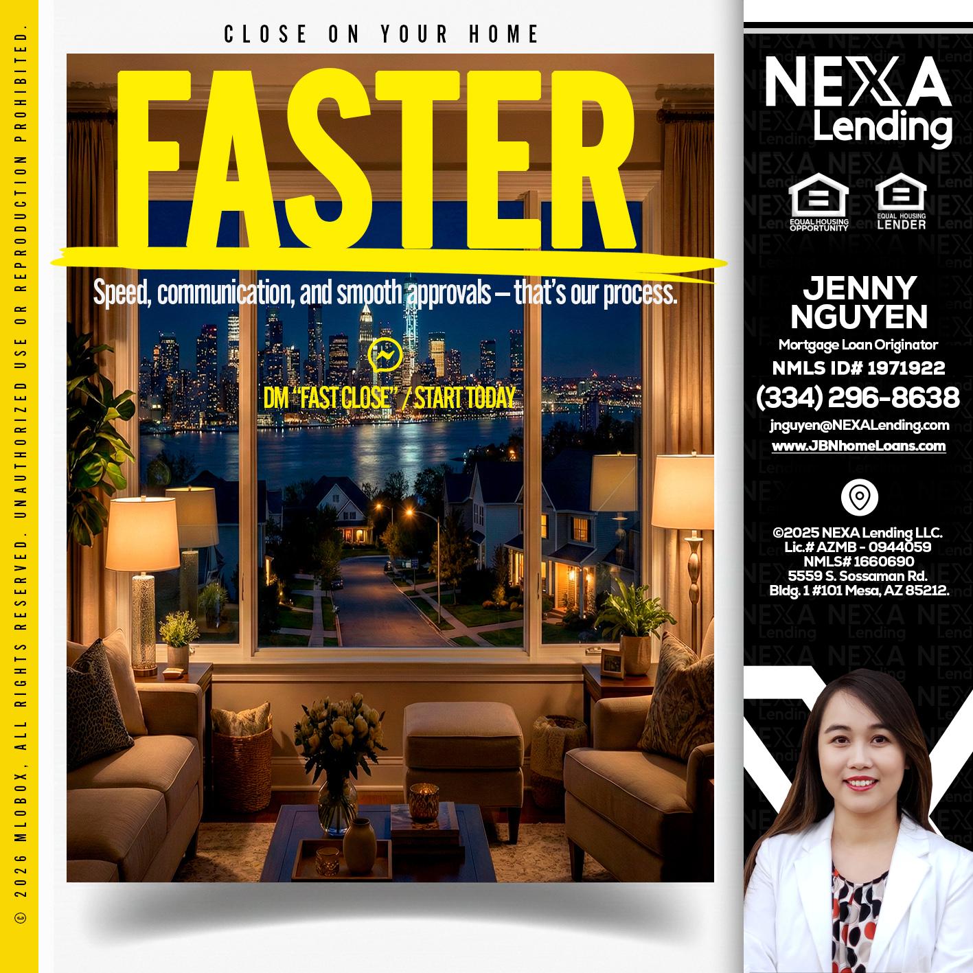 FASTER - Jenny Nguyen -Mortgage Loan Originator