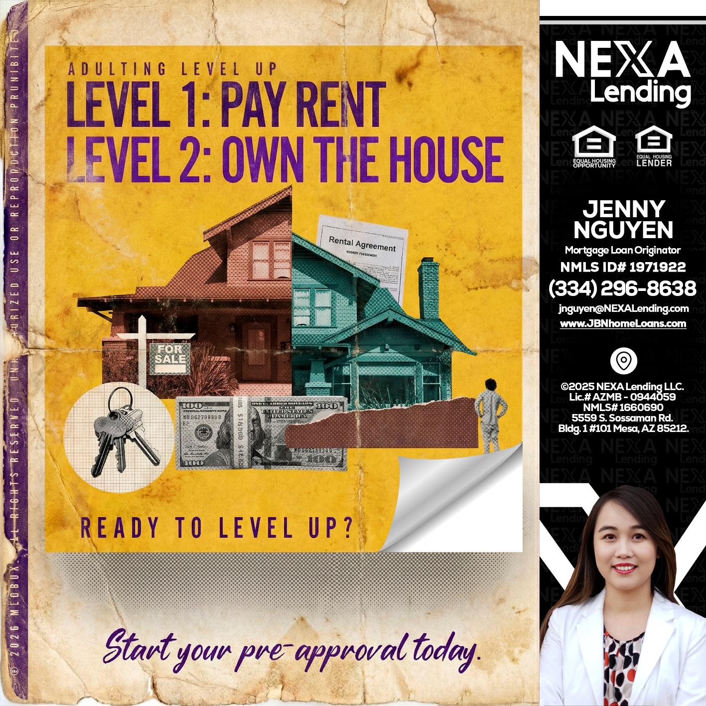 LEVEL 1 - Jenny Nguyen -Mortgage Loan Originator