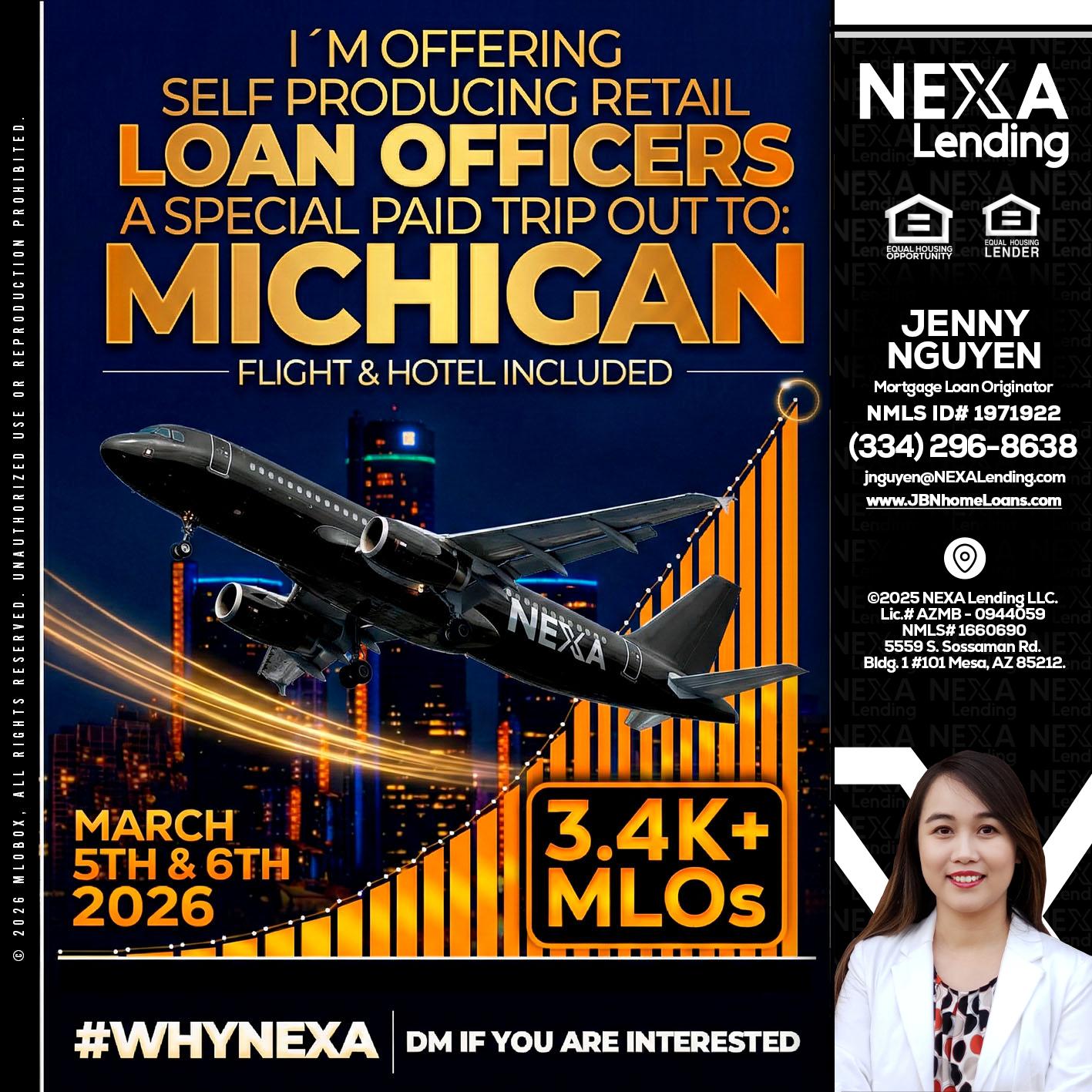 MICHIGAN - Jenny Nguyen -Mortgage Loan Originator