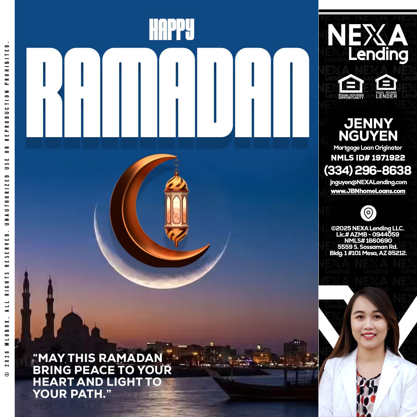 RAMADAN - Jenny Nguyen -Mortgage Loan Originator