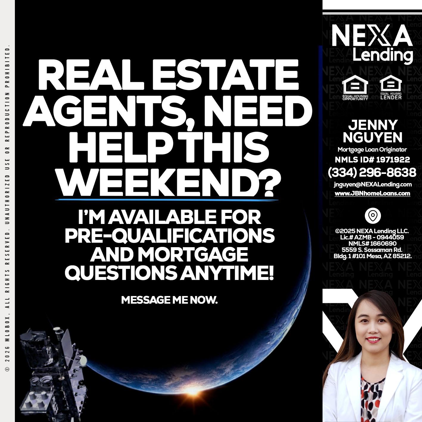 REAL ESTATE AGENTS - Jenny Nguyen -Mortgage Loan Originator