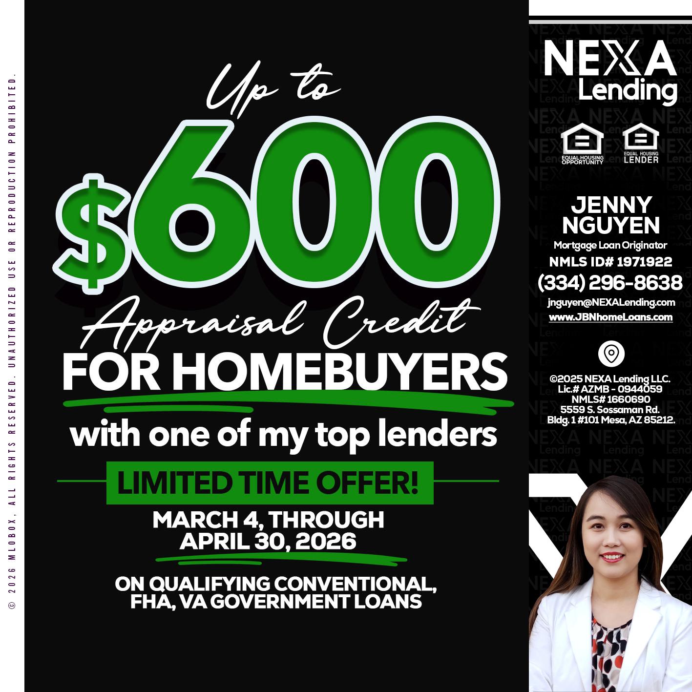 UP TO 600 - Jenny Nguyen -Mortgage Loan Originator