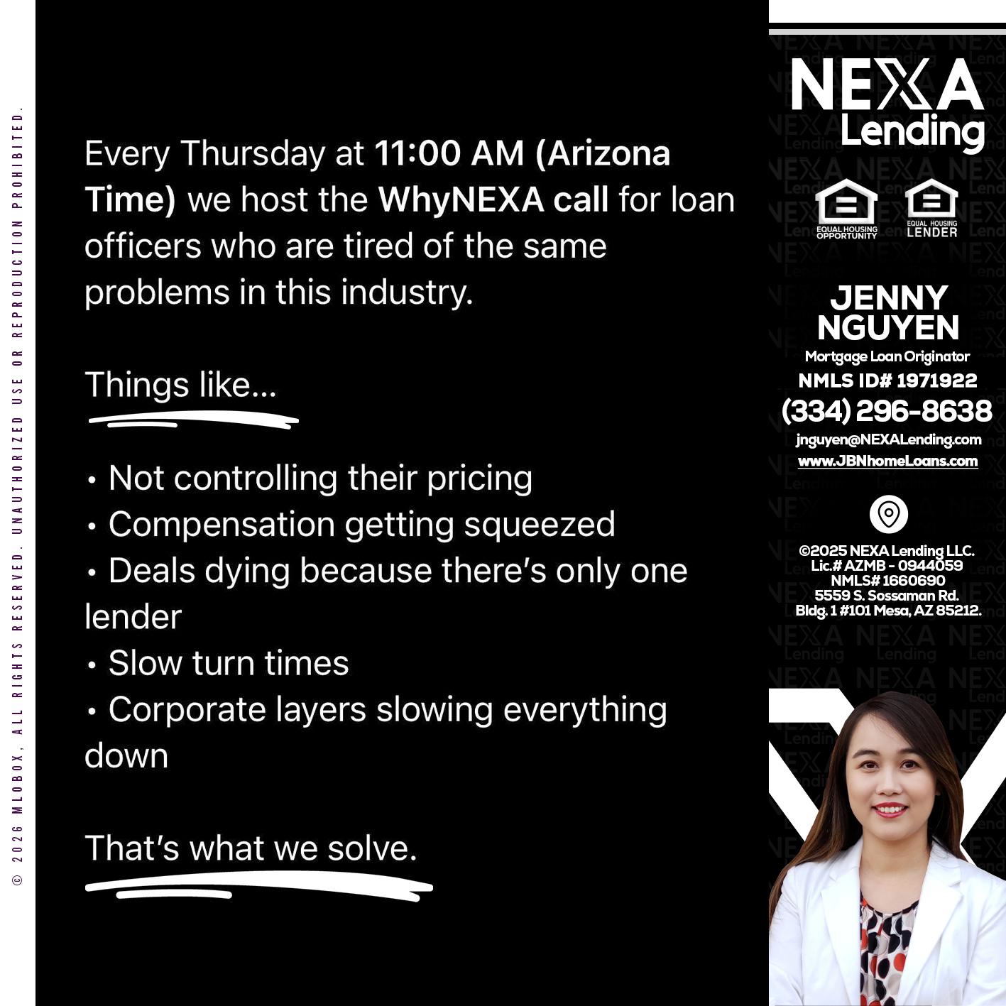 WHY NEXA - Jenny Nguyen -Mortgage Loan Originator