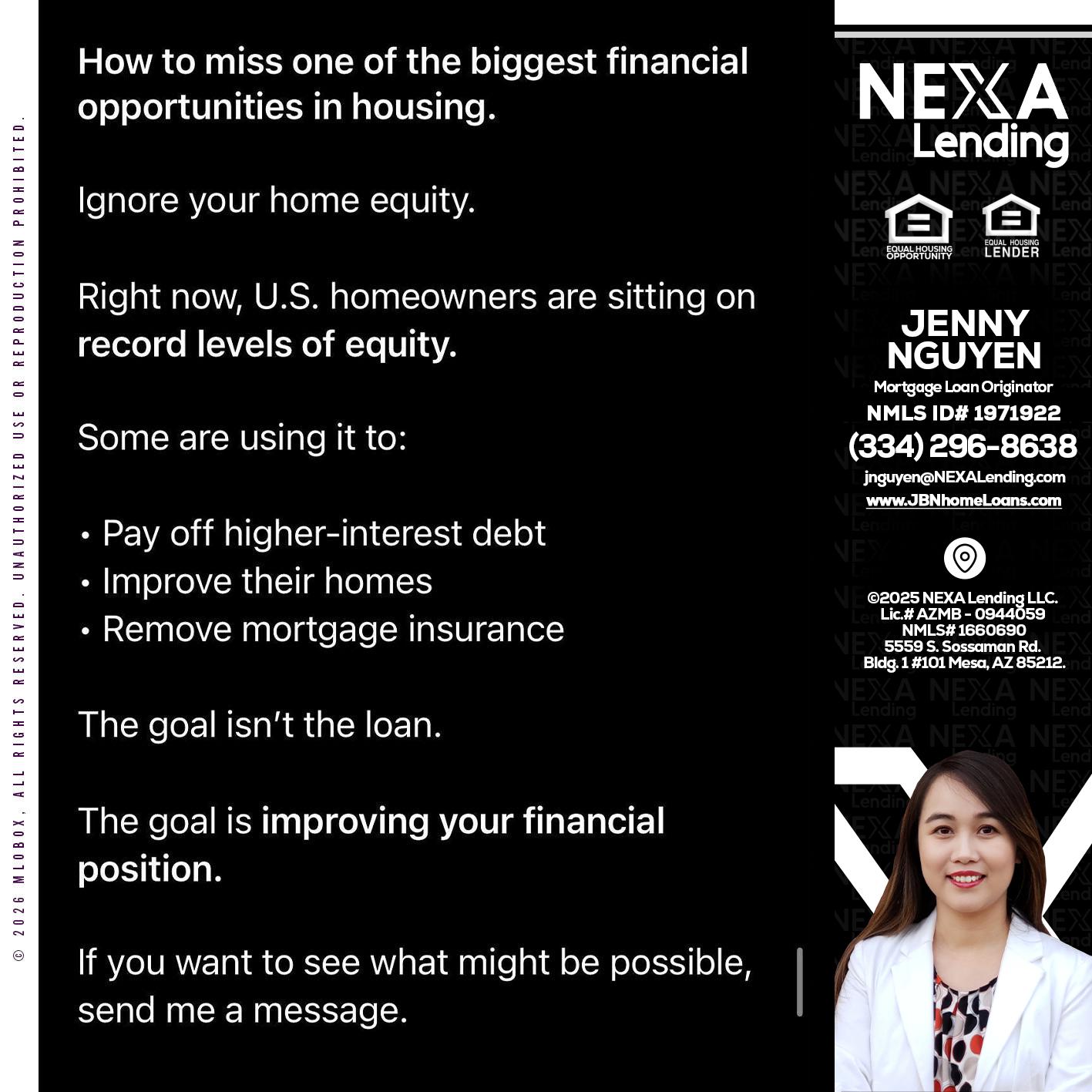 how to miss - Jenny Nguyen -Mortgage Loan Originator