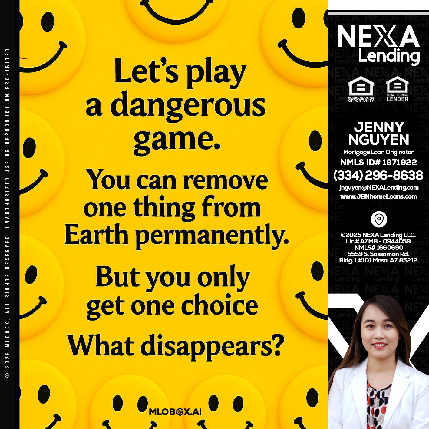 LETS PLAY - Jenny Nguyen -Mortgage Loan Originator