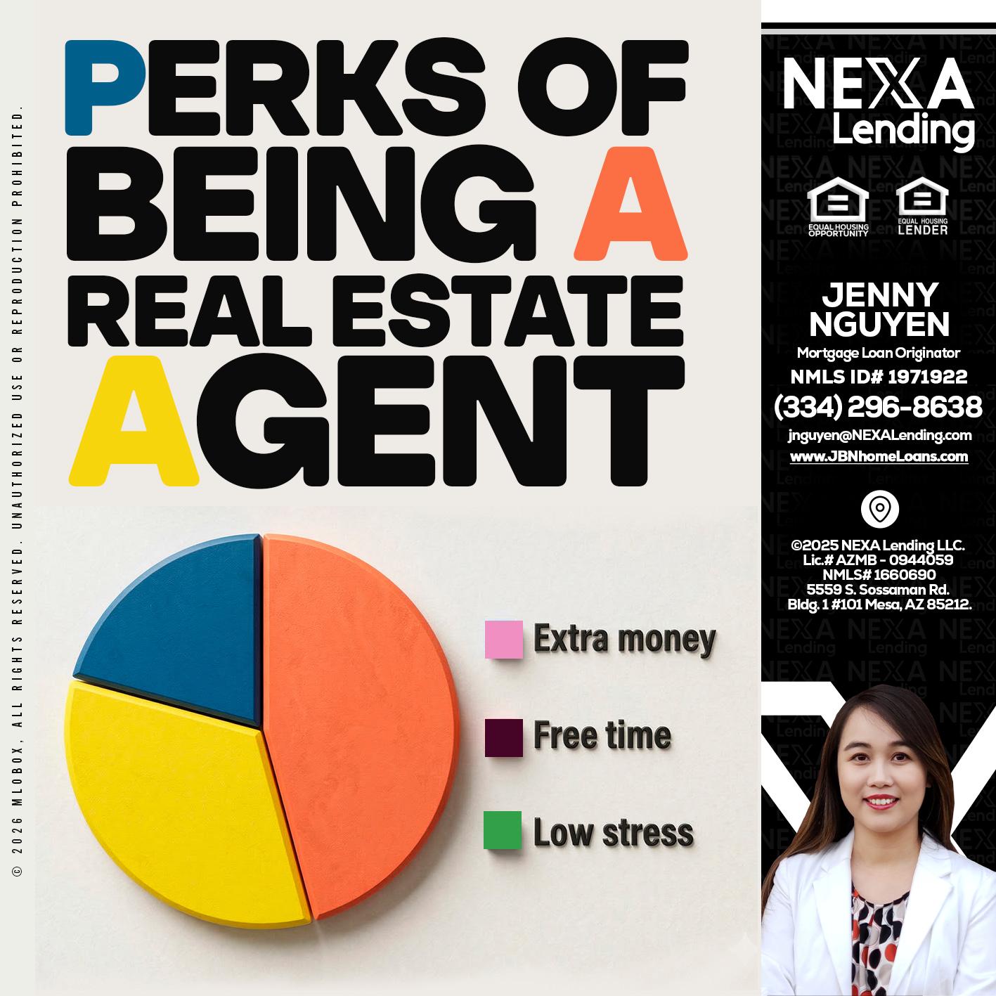 PERKS OF BEING - Jenny Nguyen -Mortgage Loan Originator
