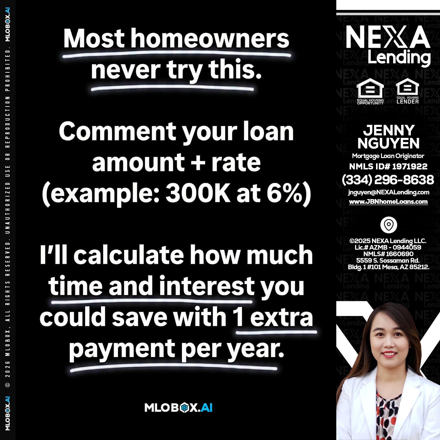 most owners - Jenny Nguyen -Mortgage Loan Originator