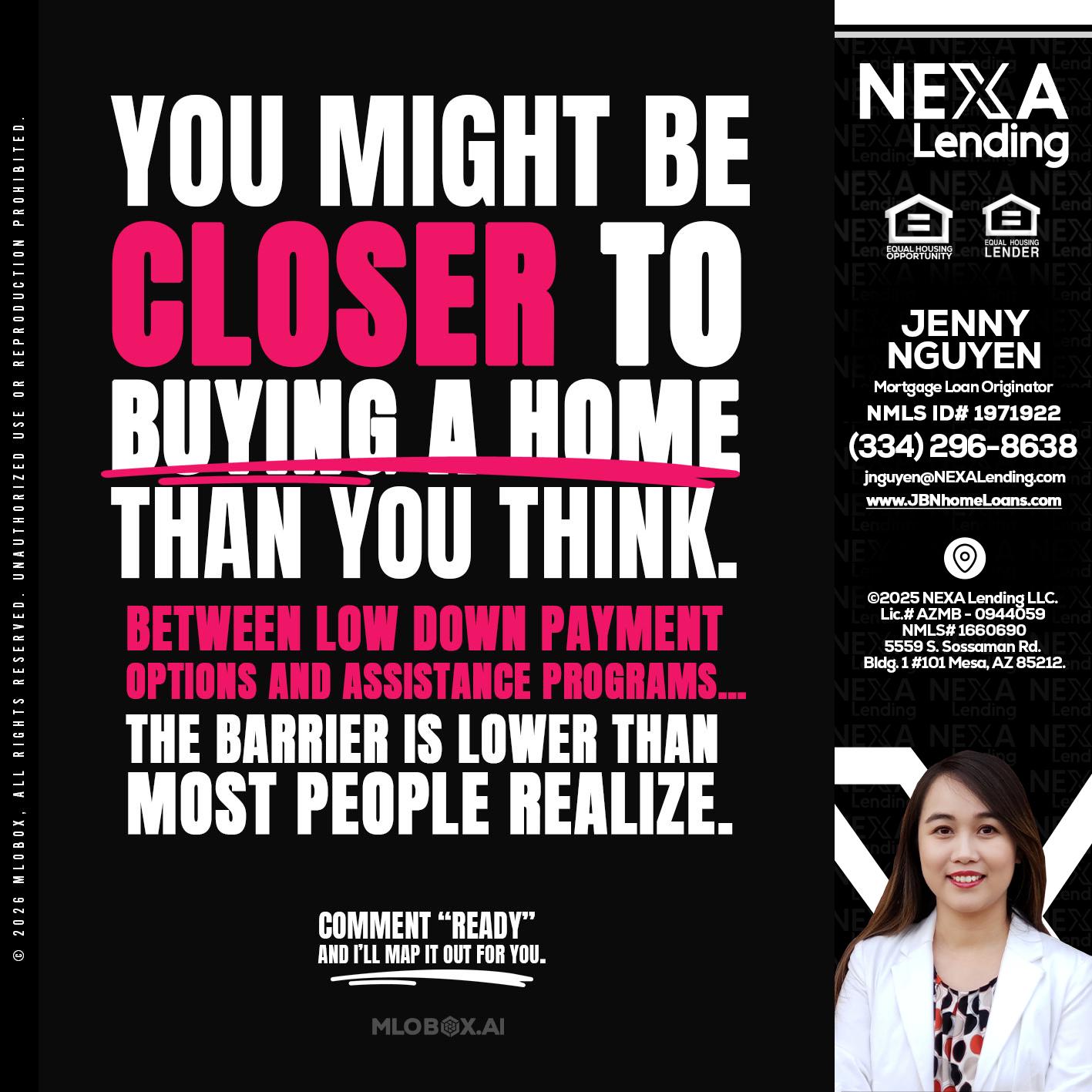 YOU MIGHT BE - Jenny Nguyen -Mortgage Loan Originator