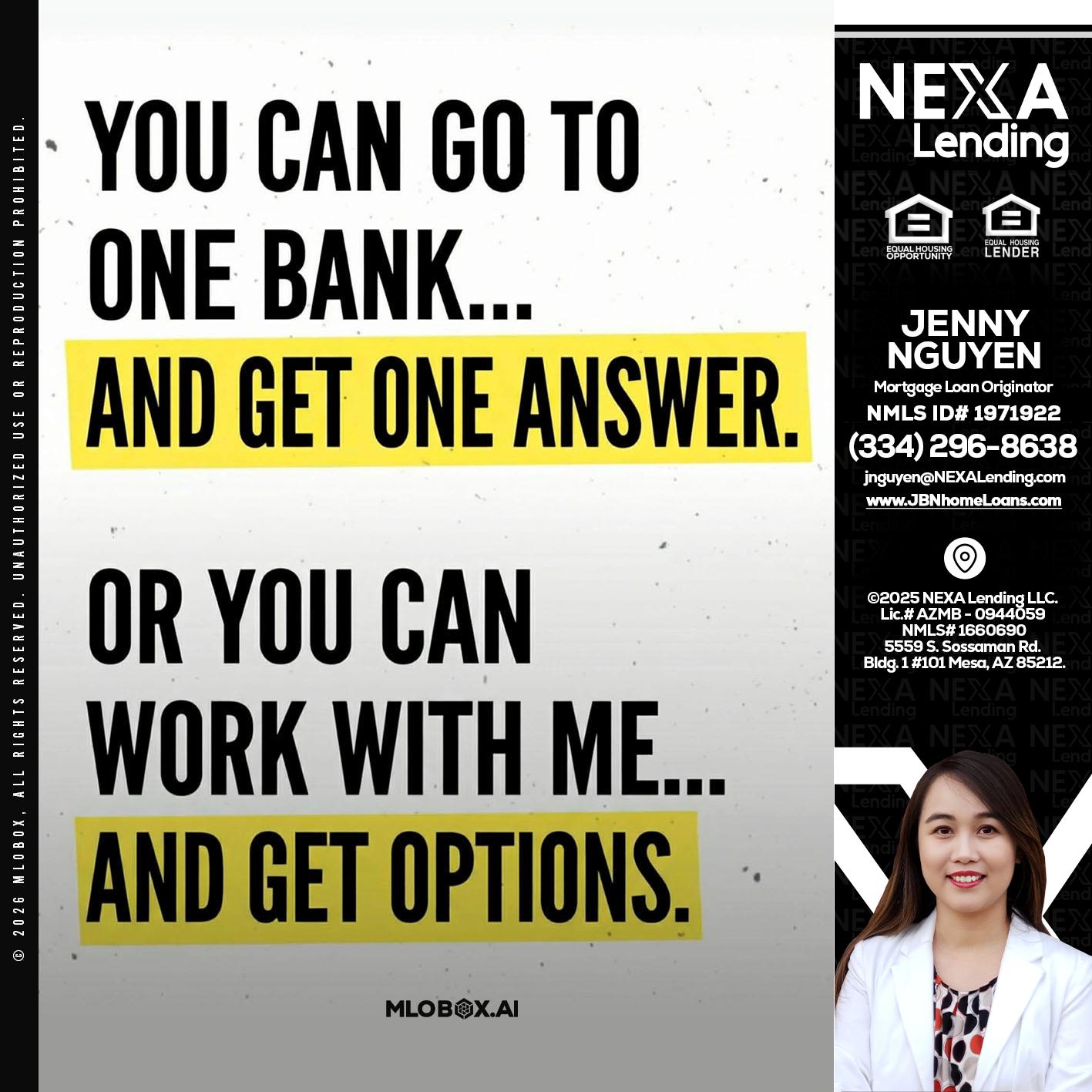 YOU CAN GO TO - Jenny Nguyen -Mortgage Loan Originator
