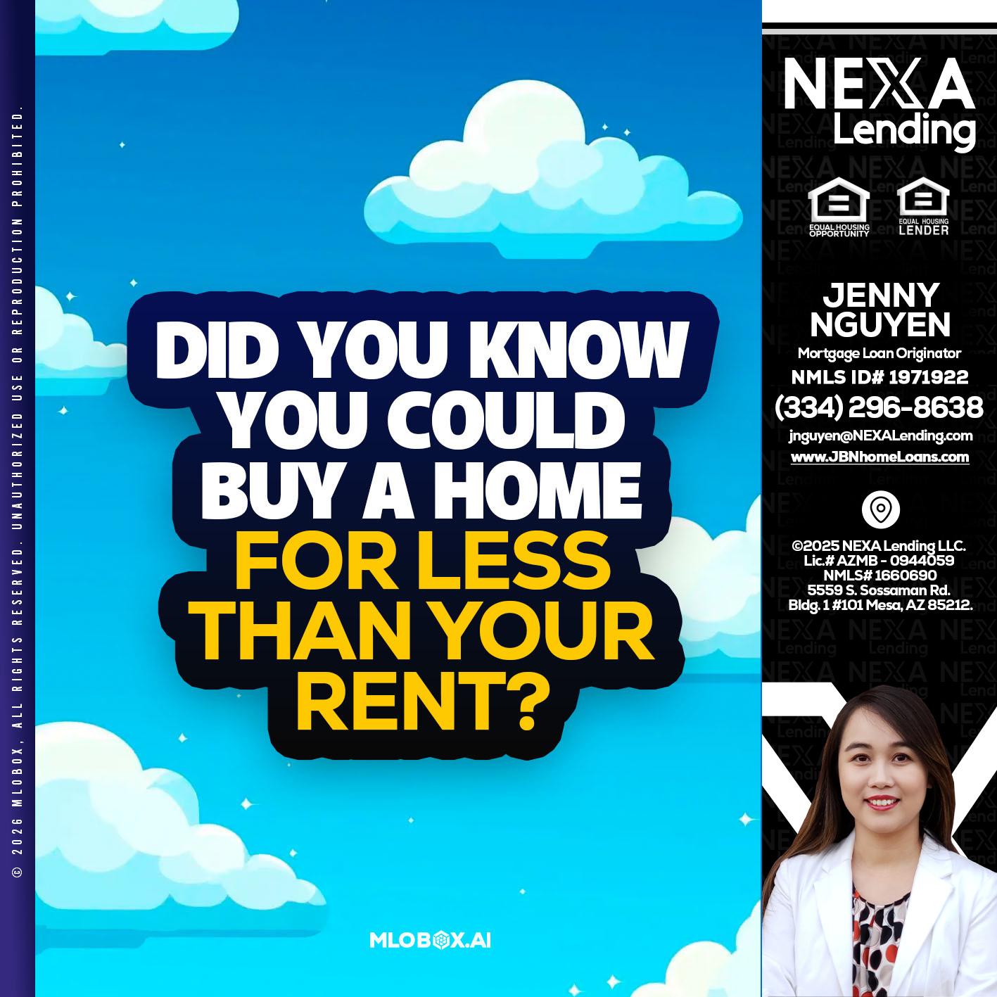 DID YOU KNOW - Jenny Nguyen -Mortgage Loan Originator