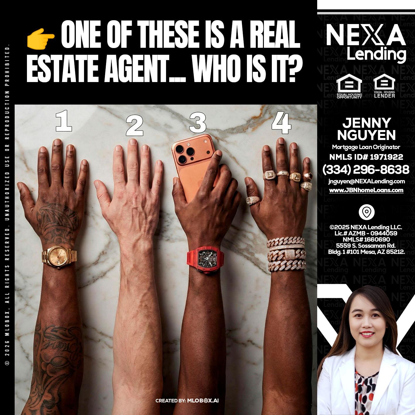 ONE OF THESE - Jenny Nguyen -Mortgage Loan Originator