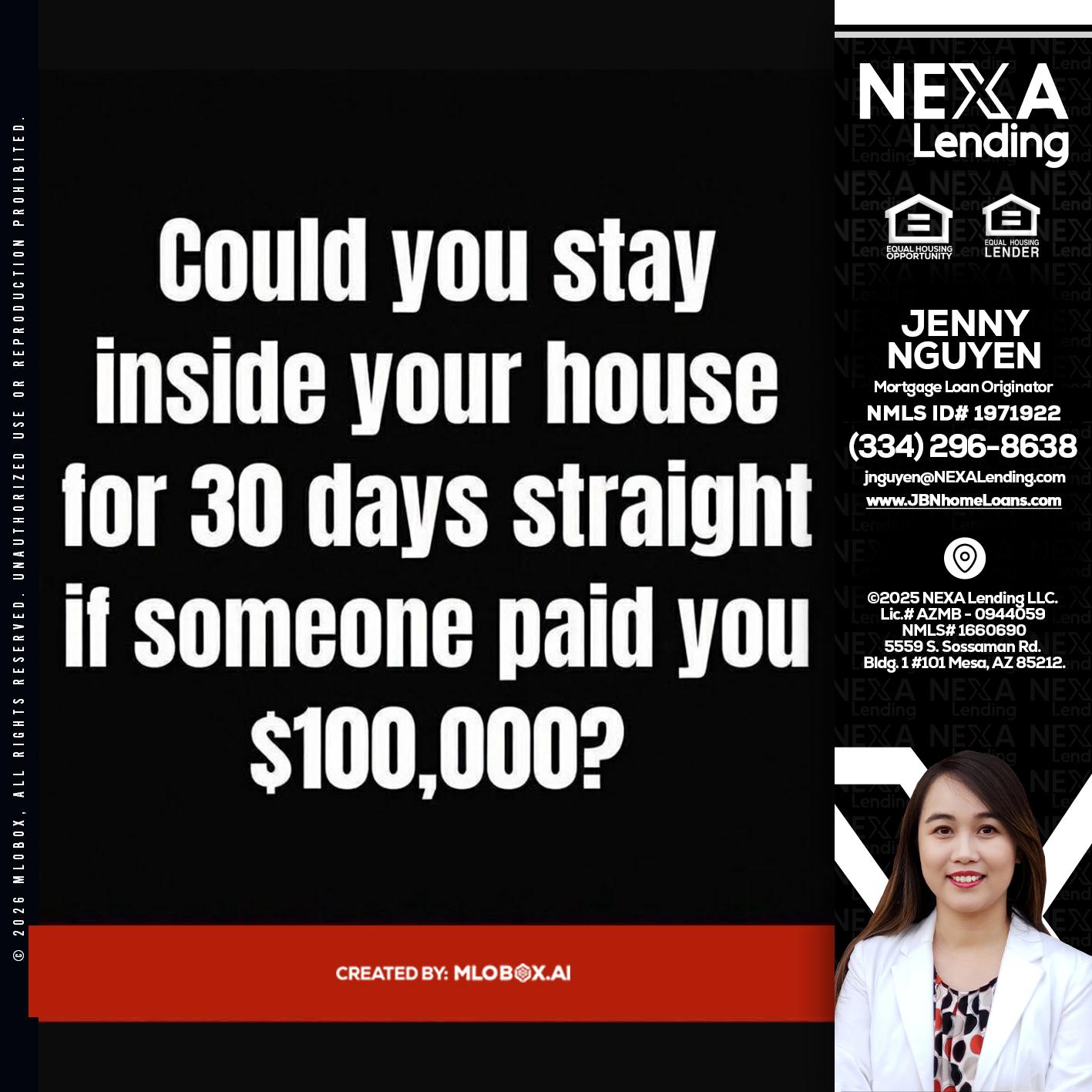 COULD YOU STAY - Jenny Nguyen -Mortgage Loan Originator