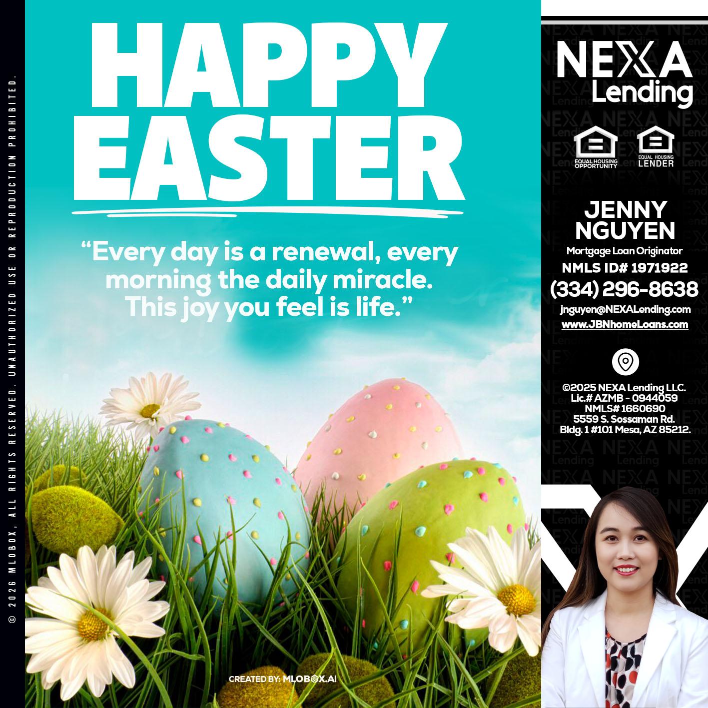 happy easter - Jenny Nguyen -Mortgage Loan Originator