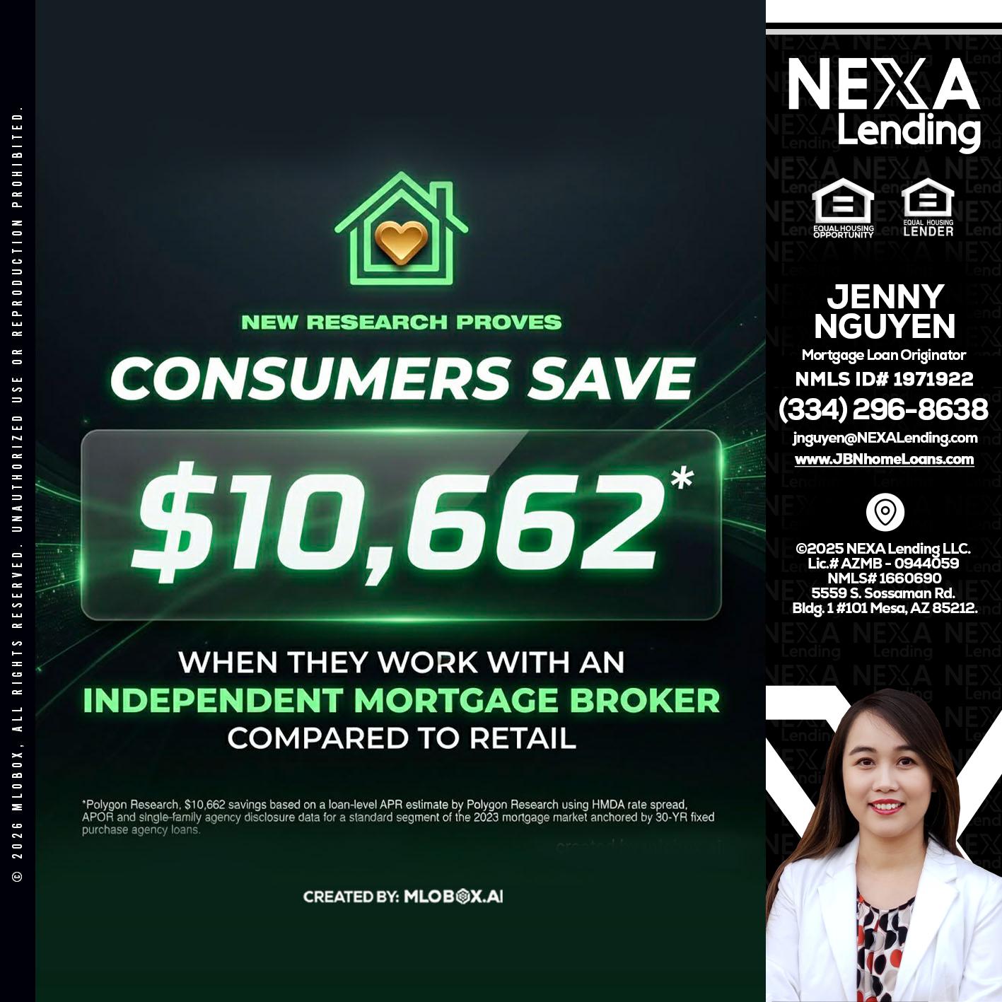 10,662 - Jenny Nguyen -Mortgage Loan Originator