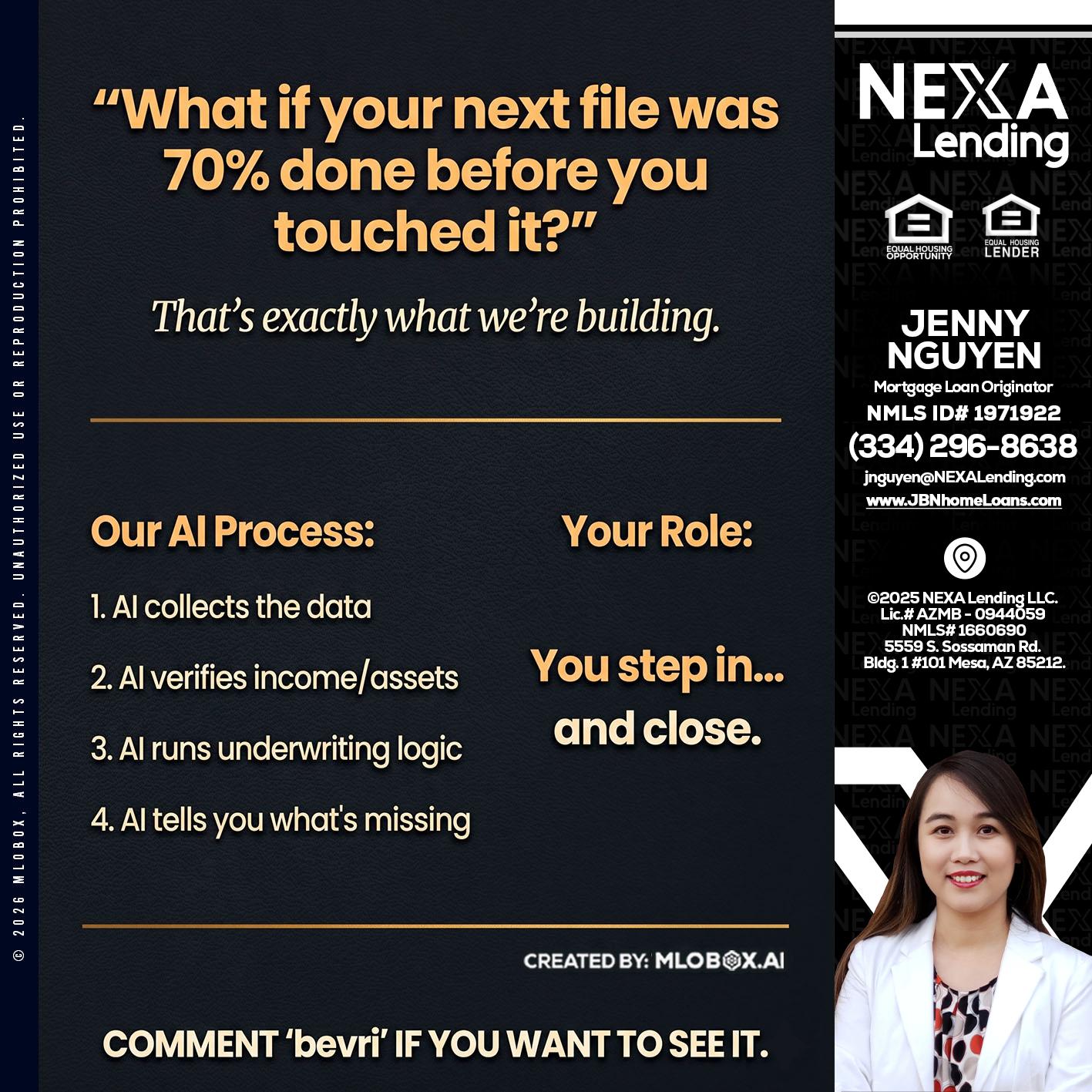 WHAT IF YOUR - Jenny Nguyen -Mortgage Loan Originator