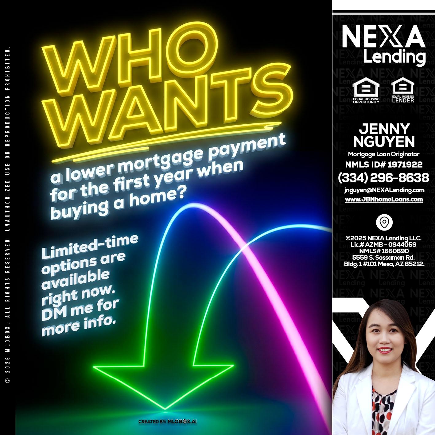 WHO WANTS - Jenny Nguyen -Mortgage Loan Originator