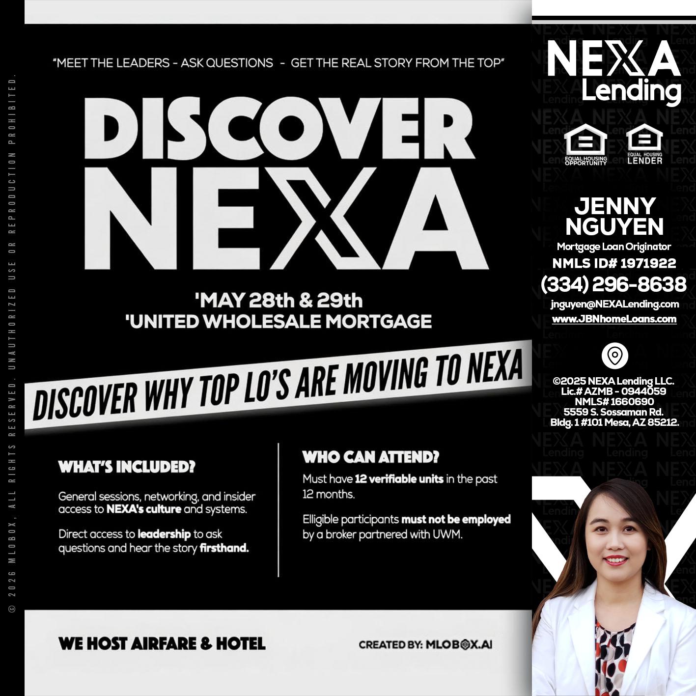 DISCOVER NEXA - Jenny Nguyen -Mortgage Loan Originator