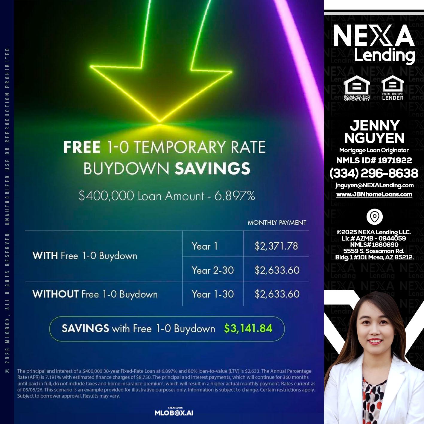 BUYDOWN - Jenny Nguyen -Mortgage Loan Originator