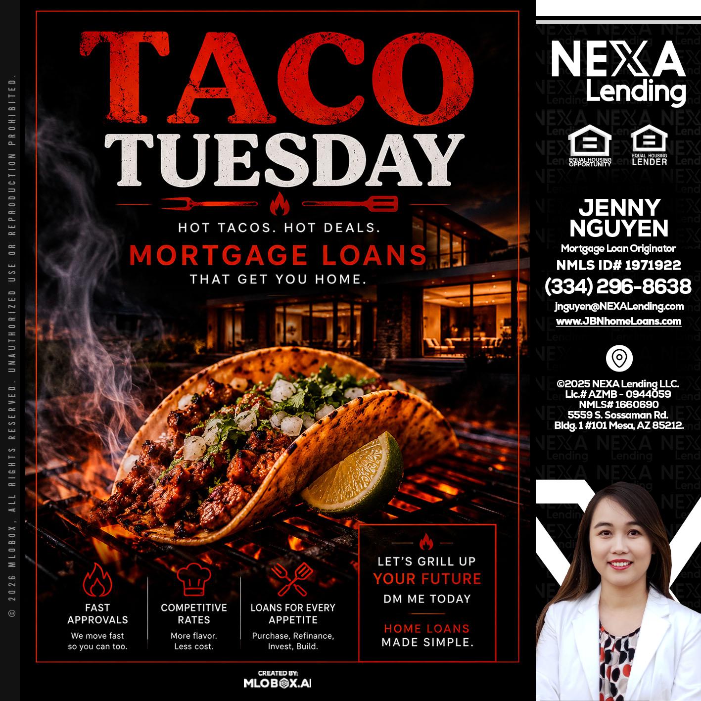 TACO TUESDAY - Jenny Nguyen -Mortgage Loan Originator