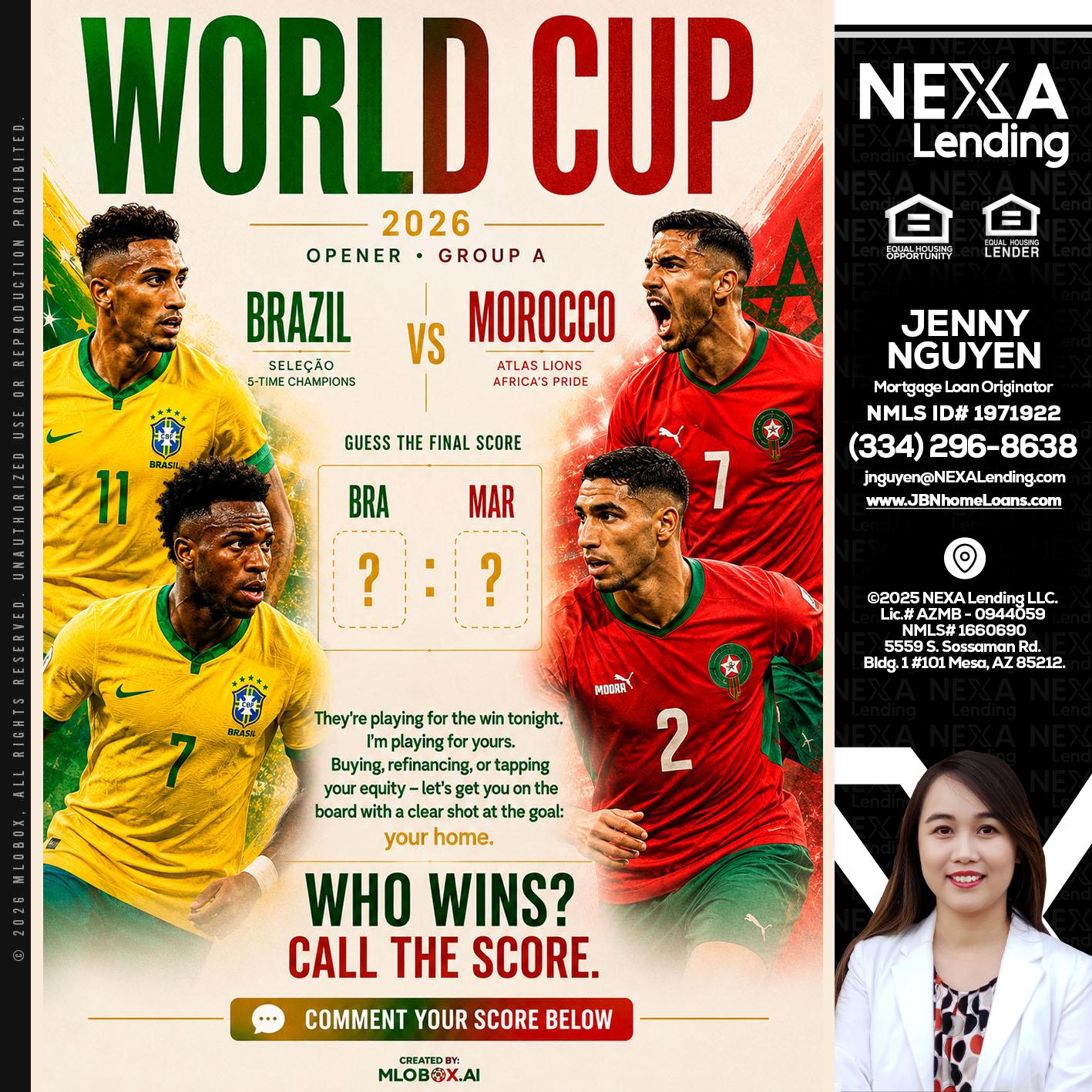 WORLD CUP - Jenny Nguyen -Mortgage Loan Originator