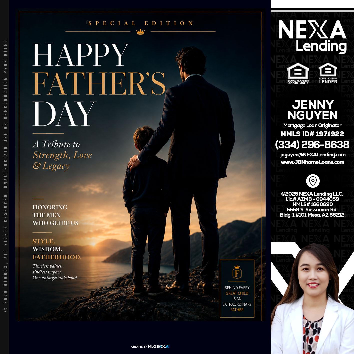 HAPPY FATHERS DAY - Jenny Nguyen -Mortgage Loan Originator