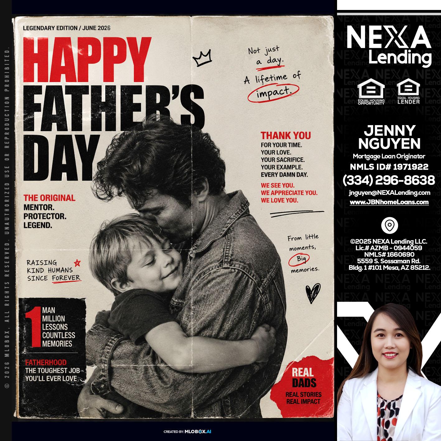 HAPPY FATHERS DAY - Jenny Nguyen -Mortgage Loan Originator