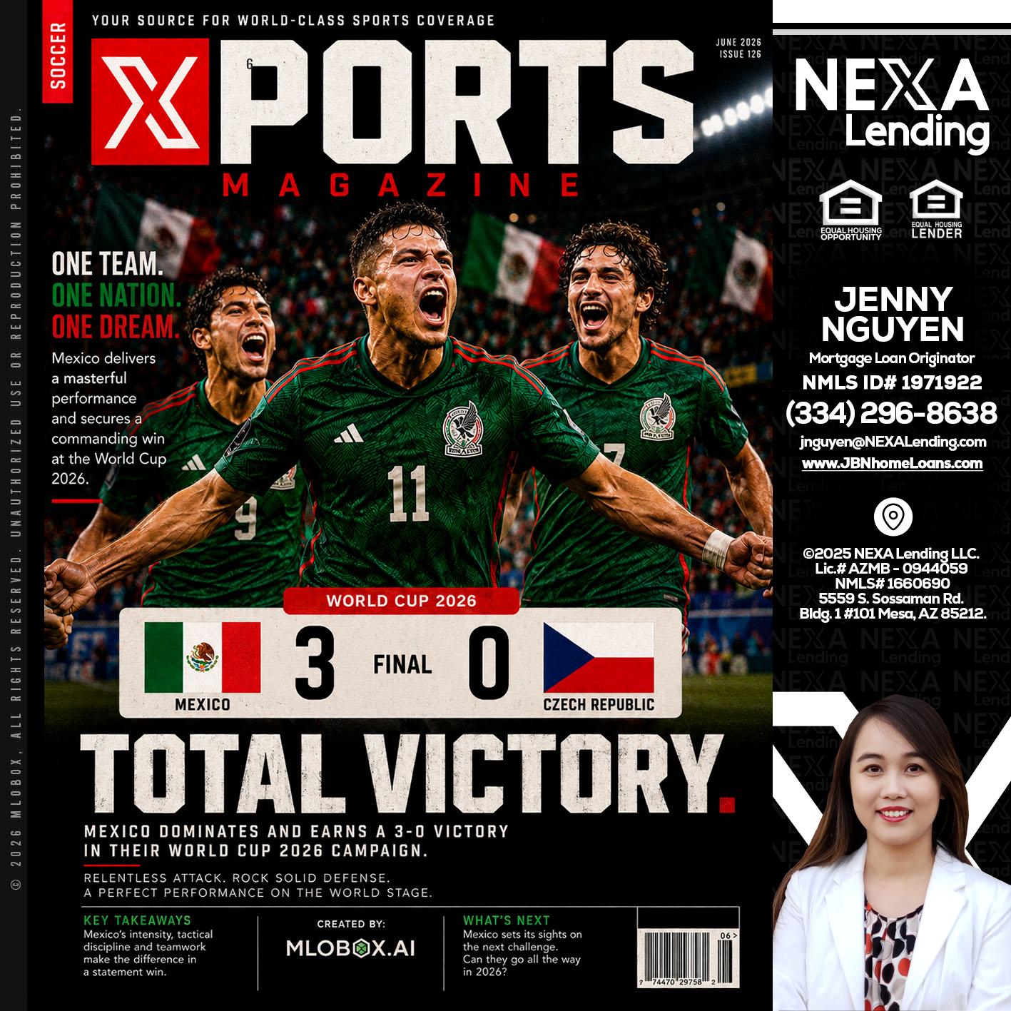 World Cup 2026 MEX 1-0 CZECH - Jenny Nguyen -Mortgage Loan Originator
