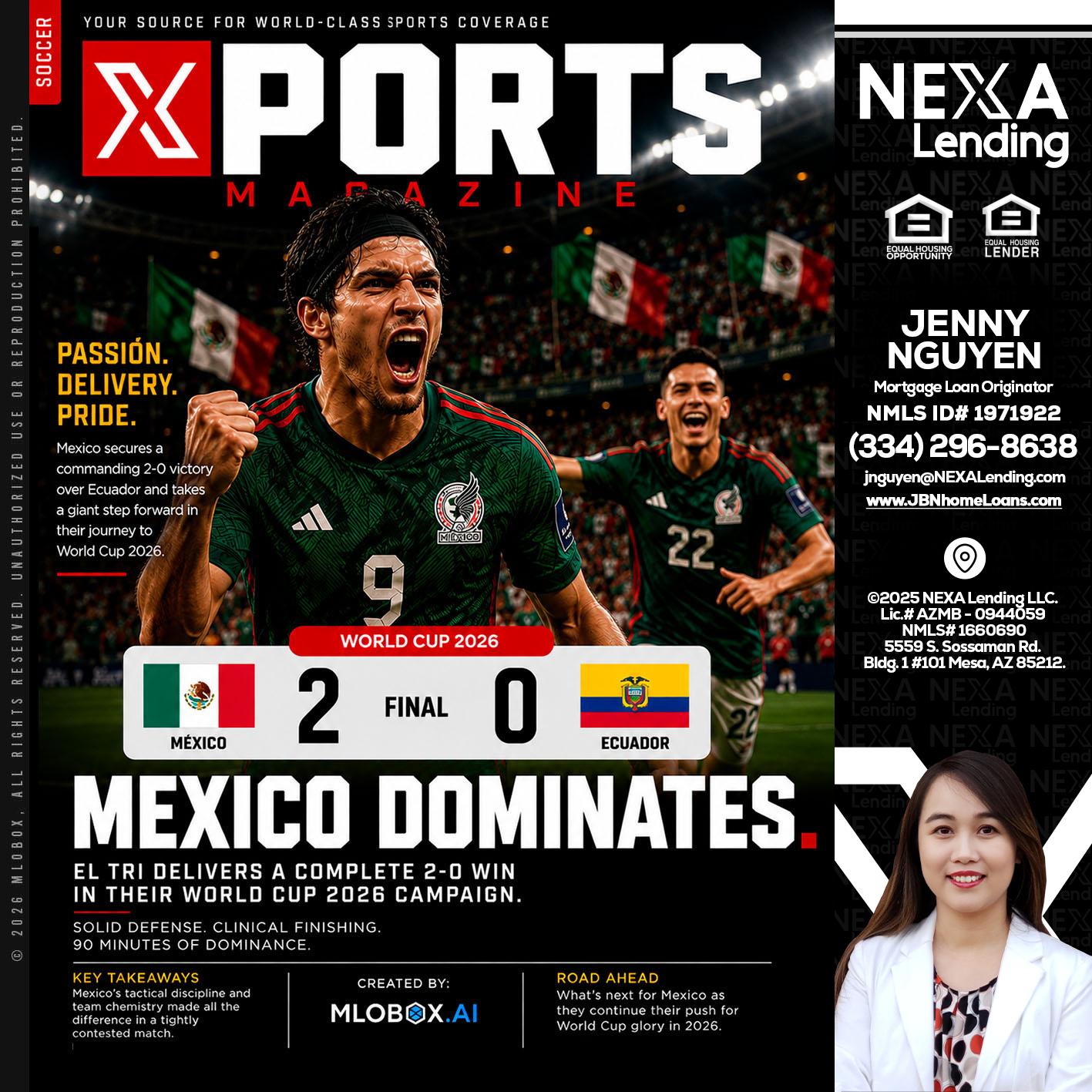 XPORTS MEX 2-0 ECUADOR - Jenny Nguyen -Mortgage Loan Originator