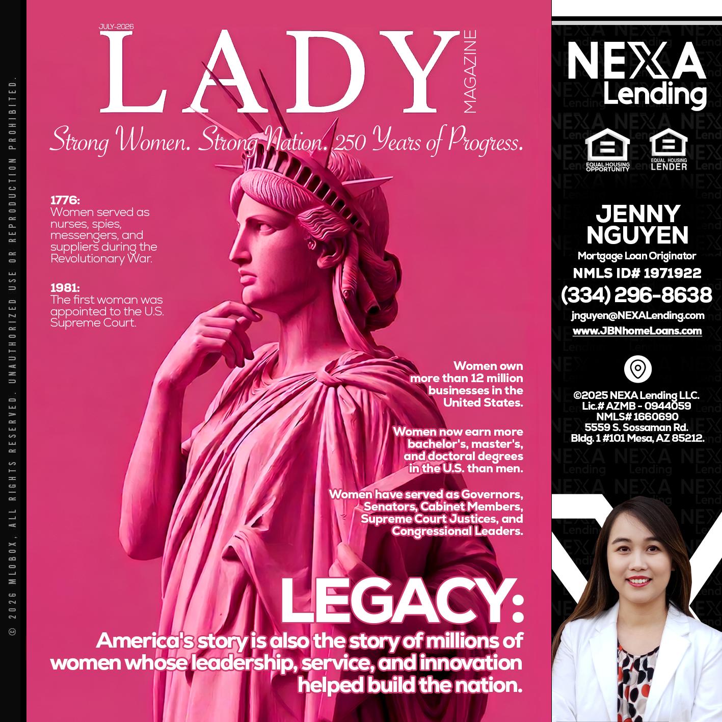 LADY LIBERTY! - Jenny Nguyen -Mortgage Loan Originator