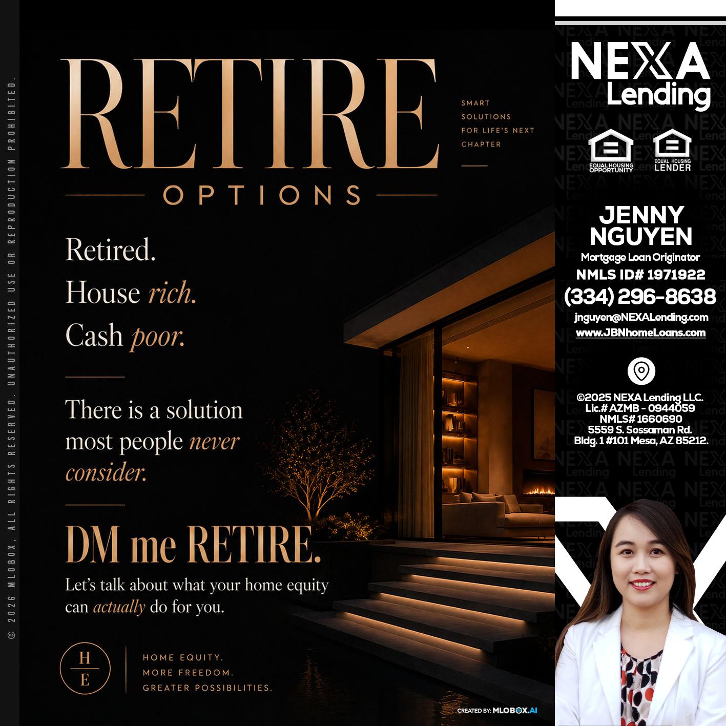 RETIRE LOANS - Jenny Nguyen -Mortgage Loan Originator