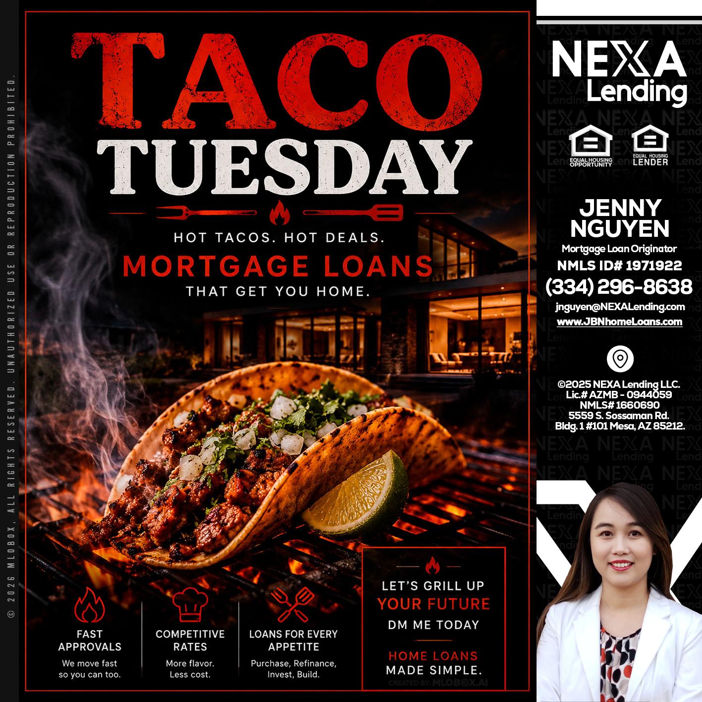 TACO TUESDAY - Jenny Nguyen -Mortgage Loan Originator